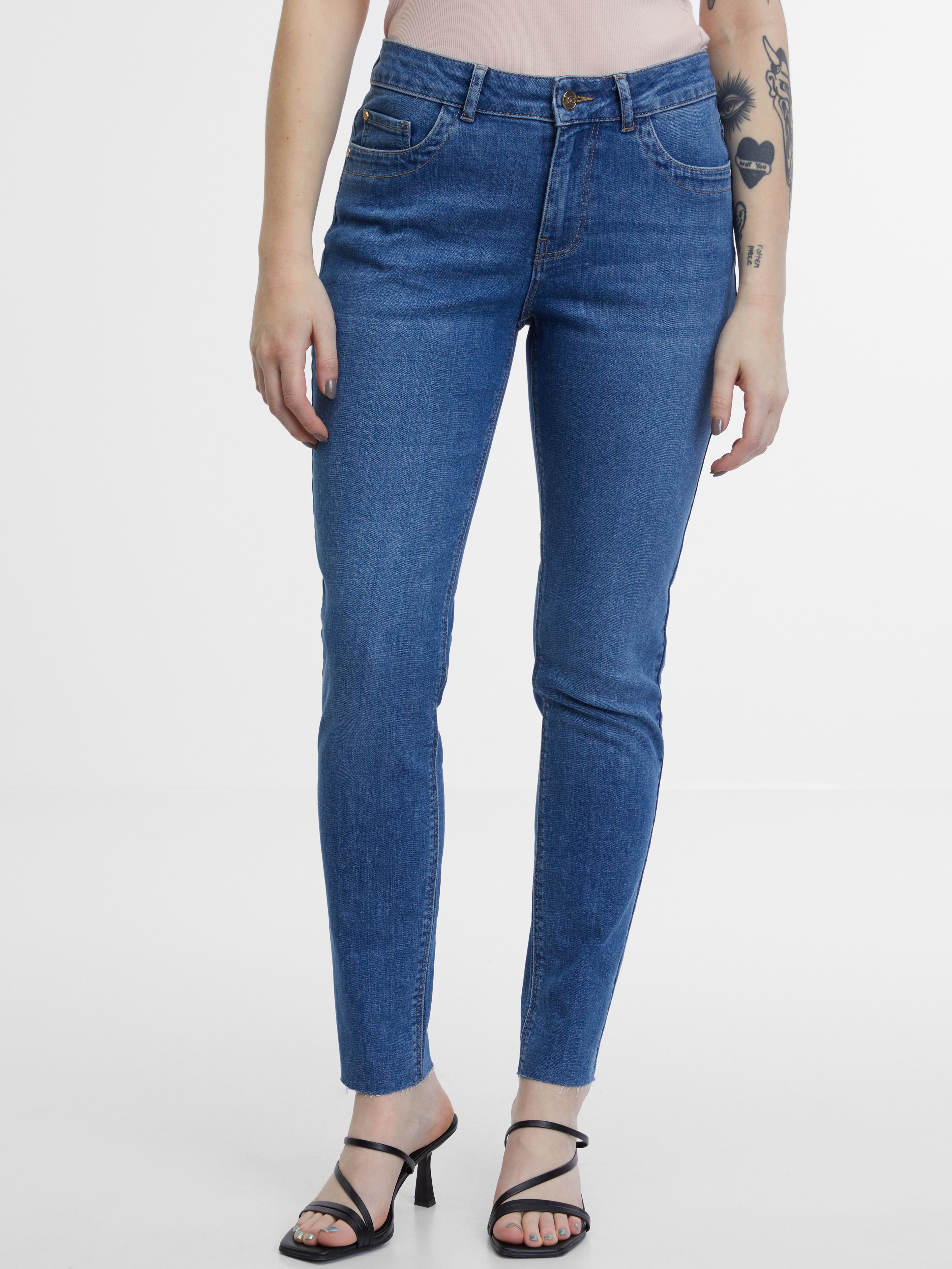 Blaue Damen Skinny Fit Jeans ORSAY