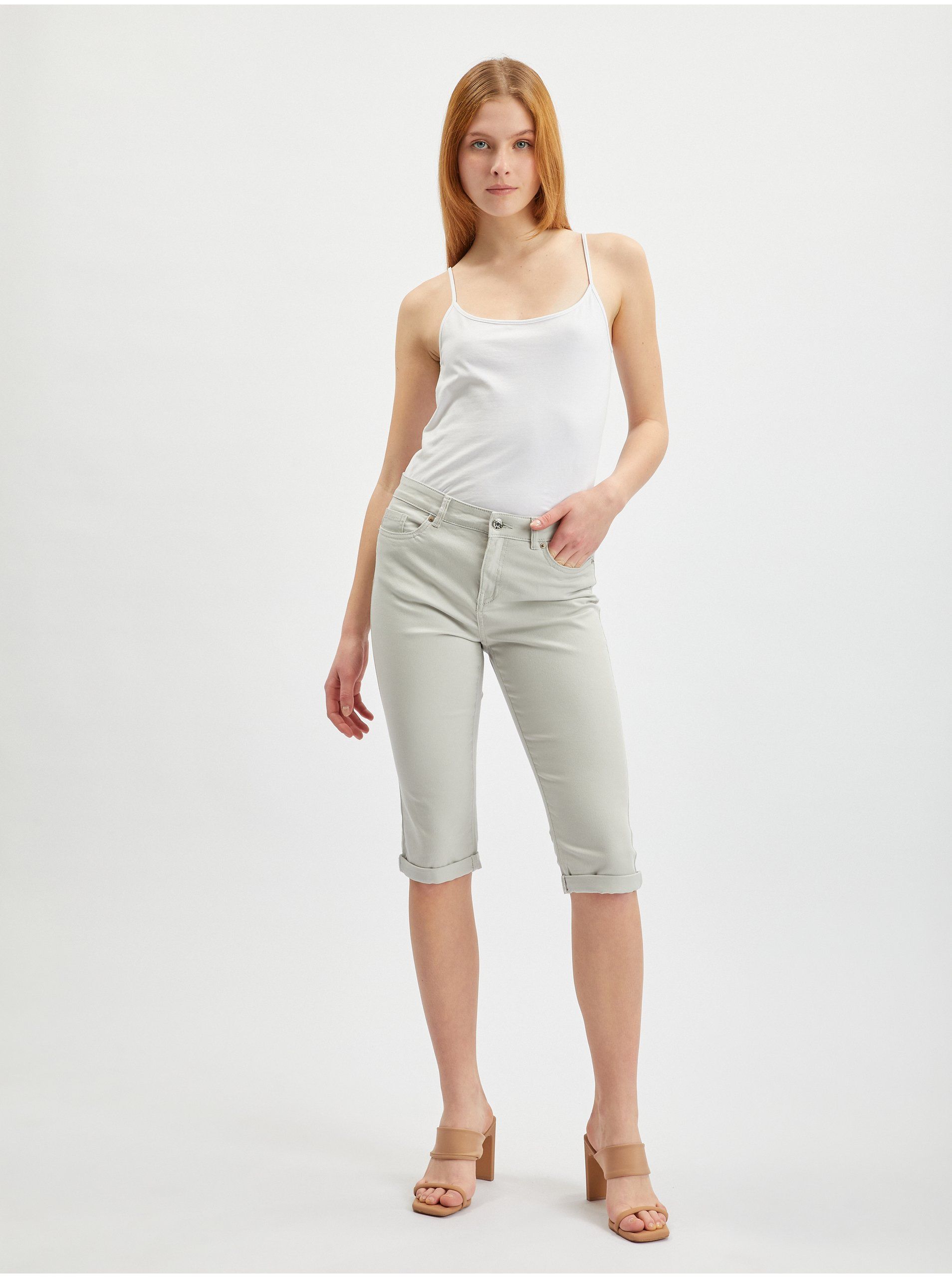 Hellgraue Damen-Cropped-Jeans ORSAY | Orsay.de - Der offizielle E-Shop ...