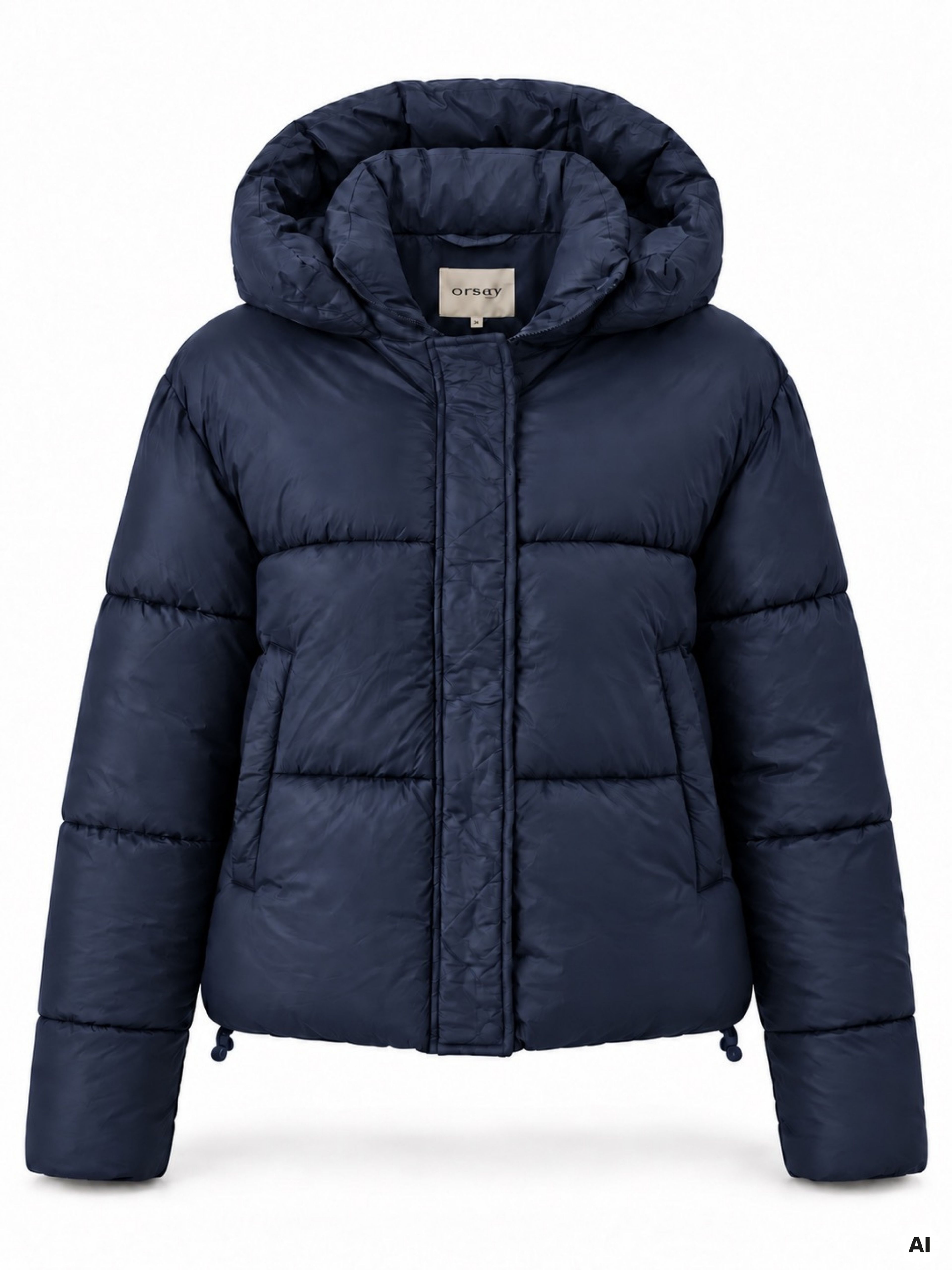 Dunkelblaue Damen-Winterjacke ORSAY - 006