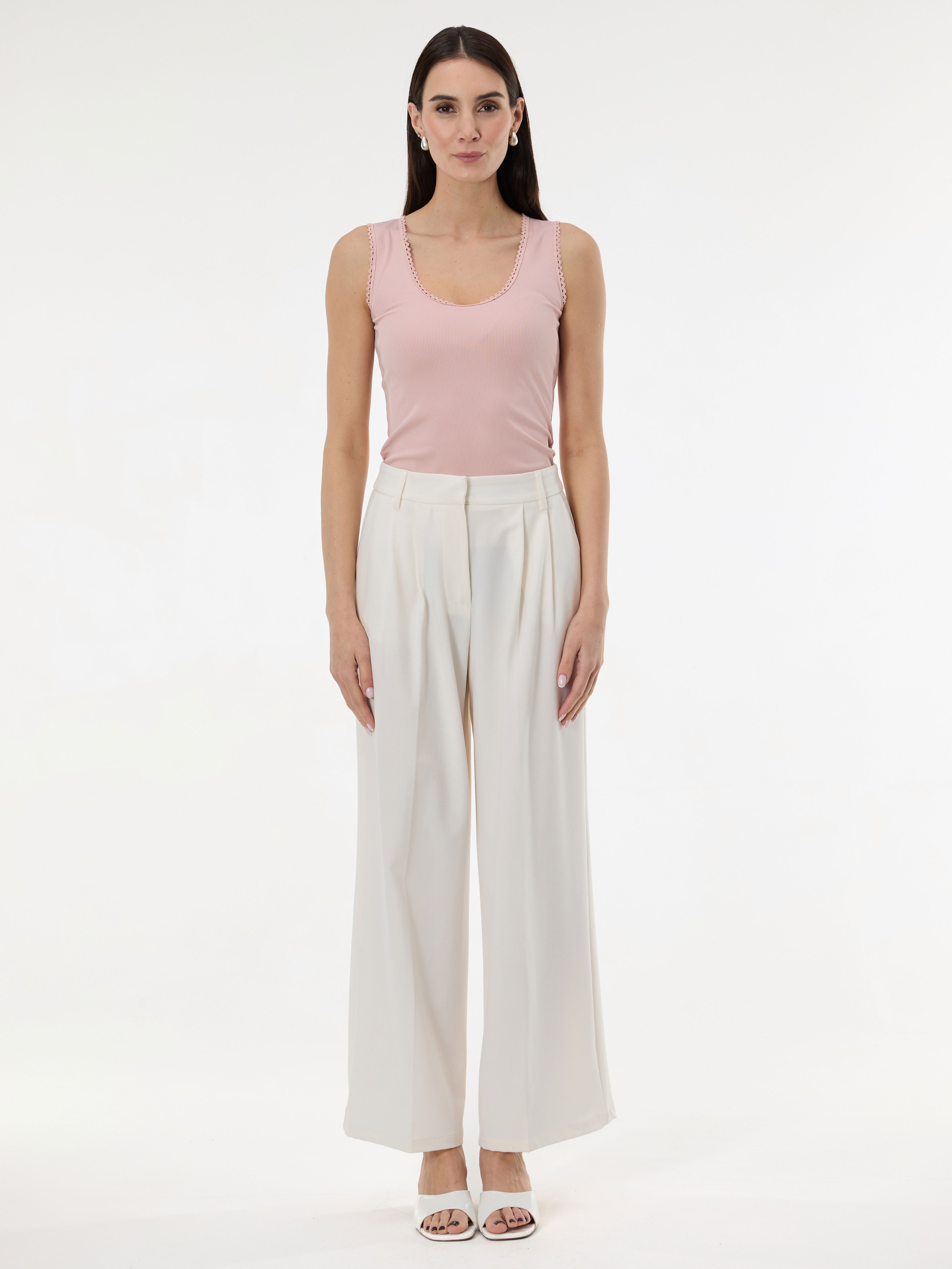 Kremaste ženske široke hlače ORSAY