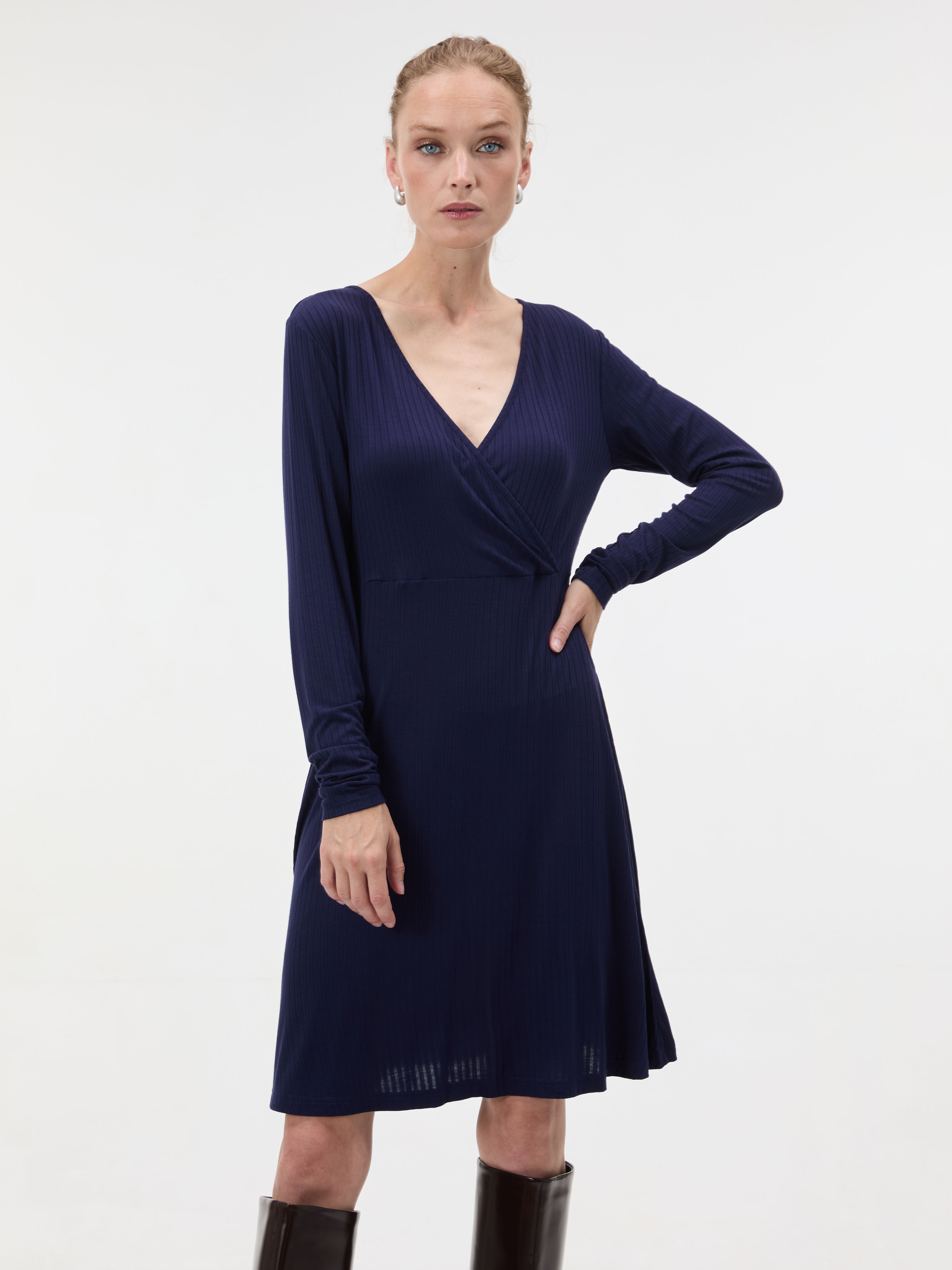 Dunkelblaues Damenkleid ORSAY - 002