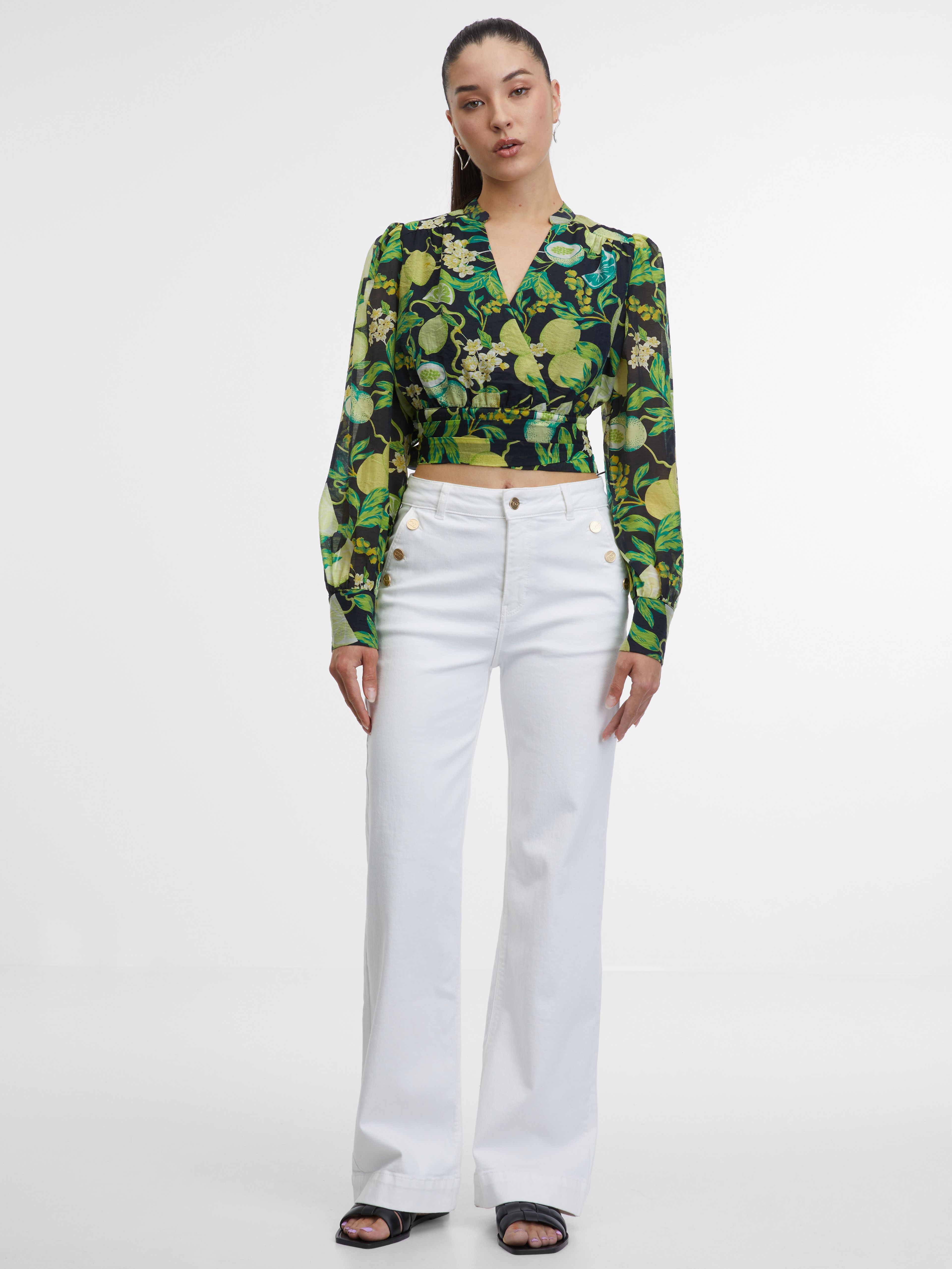 Weiße Wide Leg-Jeans Damen ORSAY