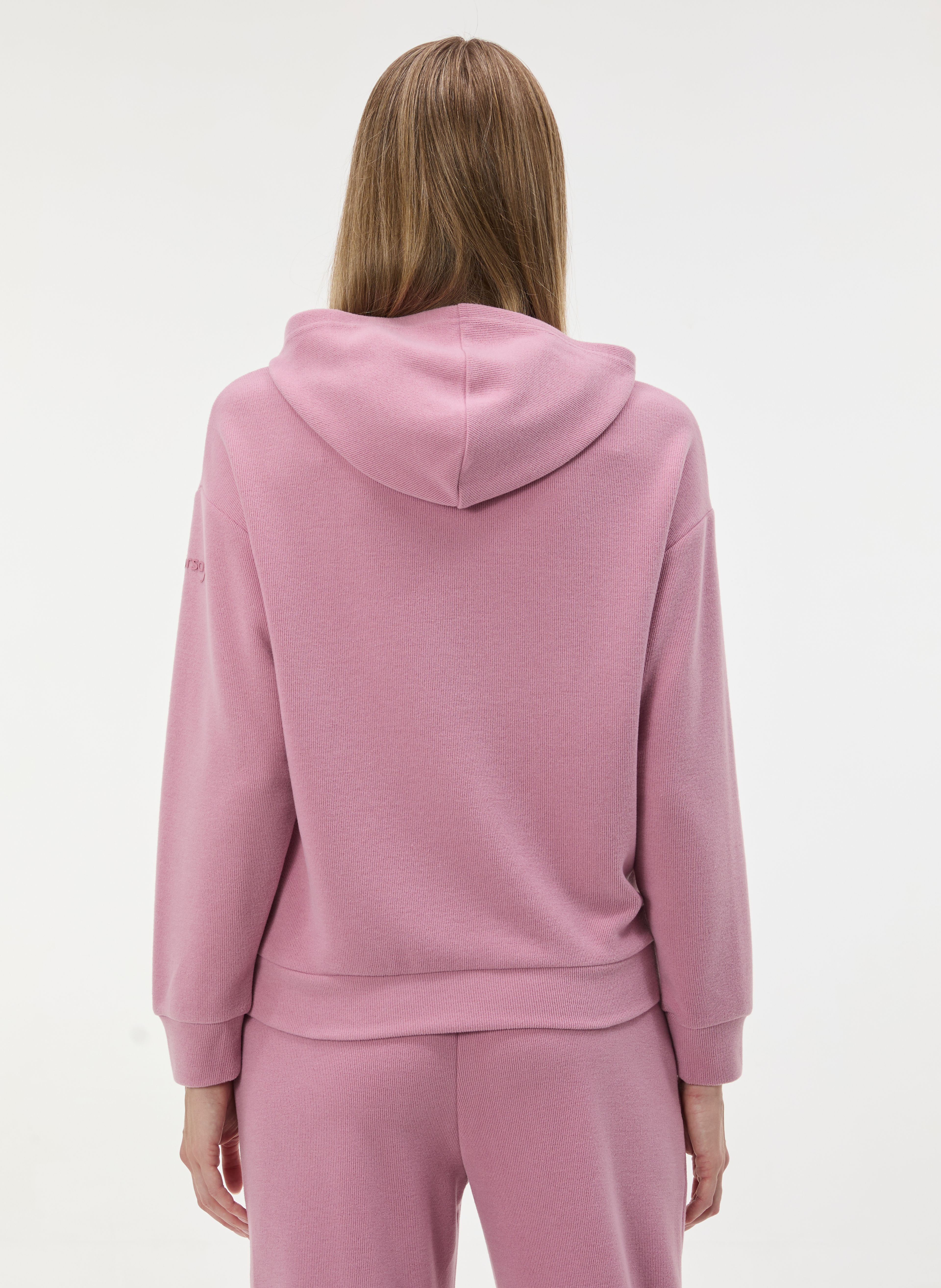 Rosa Damen-Sweatshirt mit langen Ärmeln ORSAY - 004