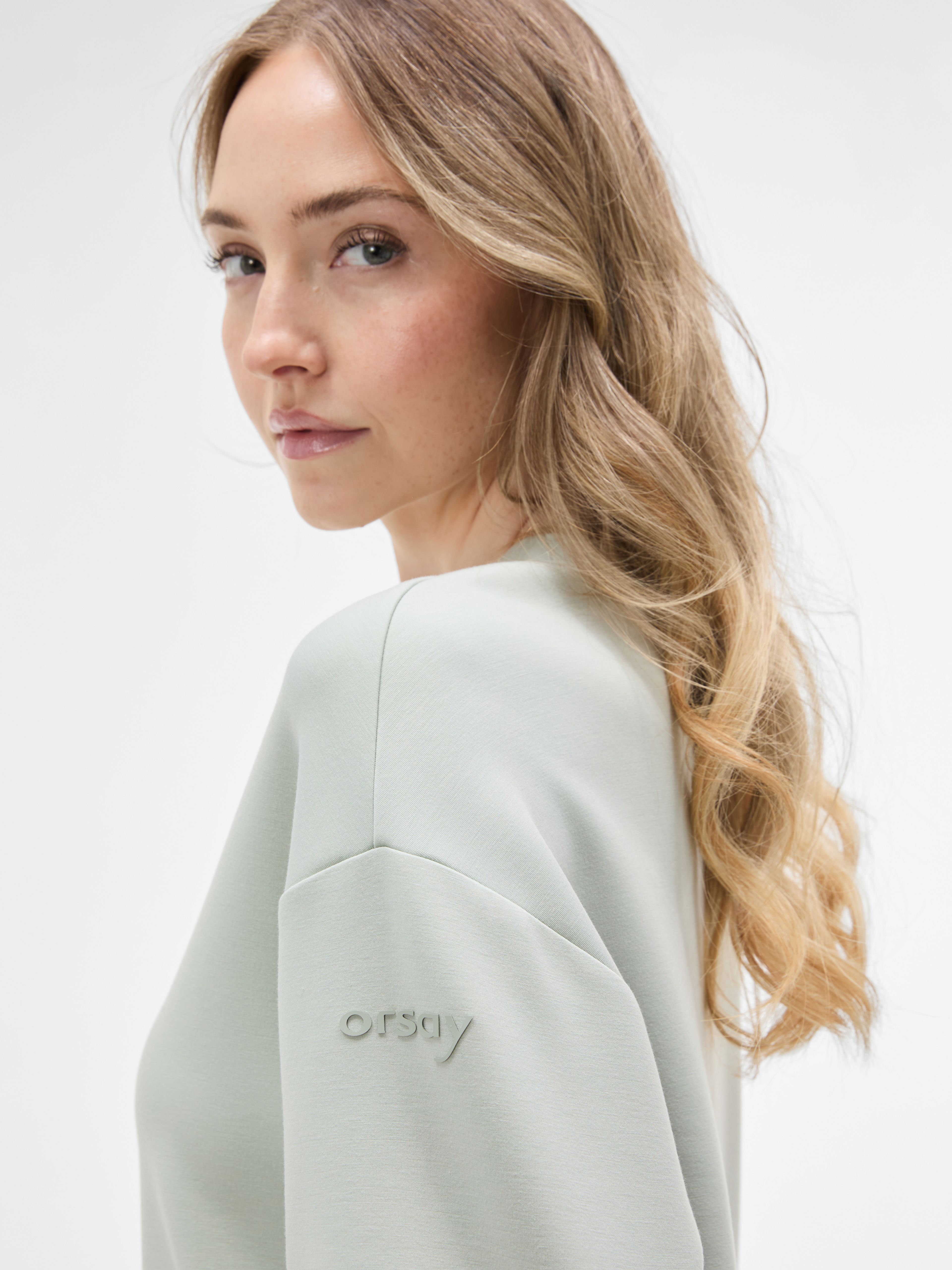 Hellgrünes Damen-Sweatshirt ORSAY - 004