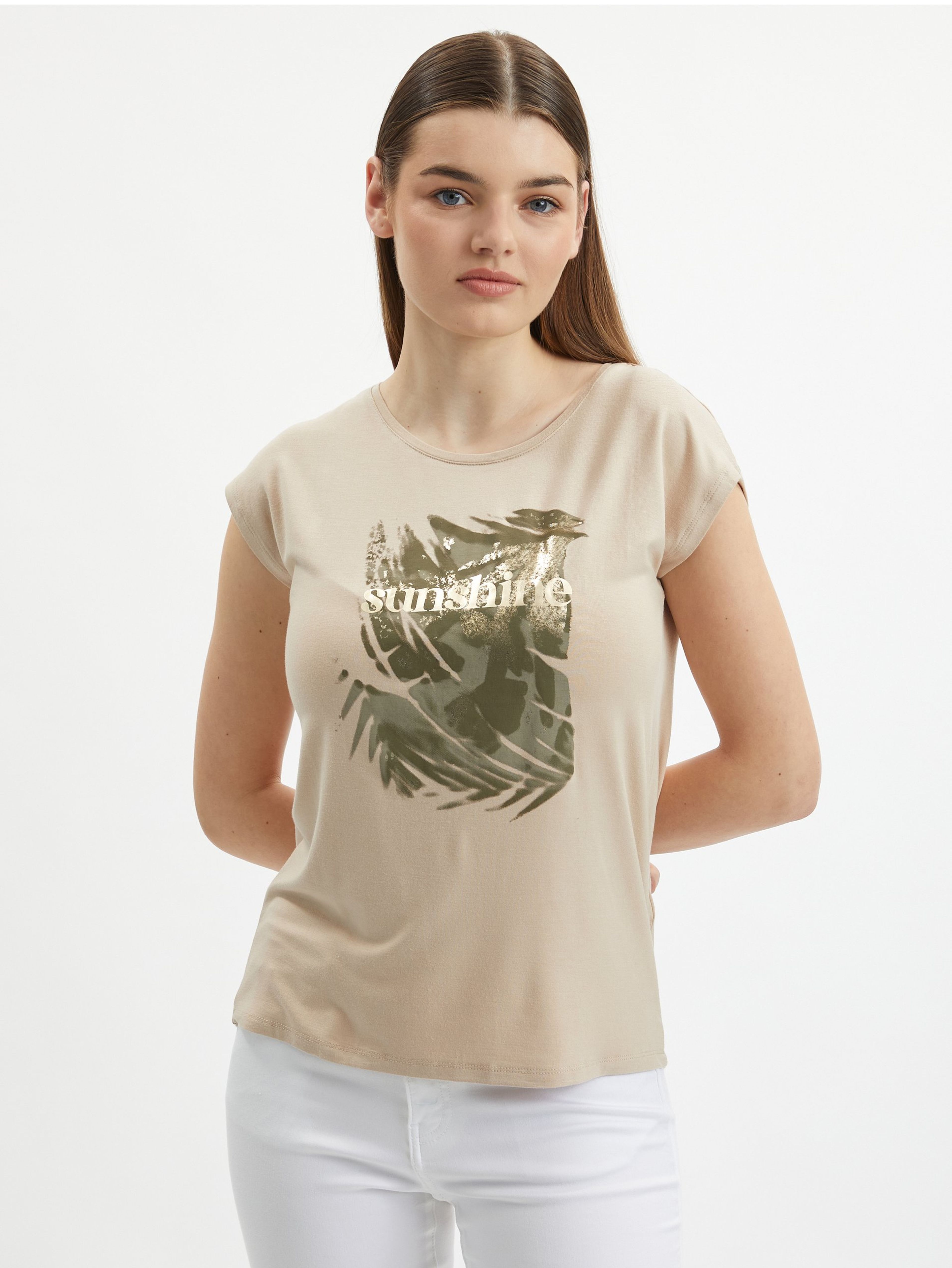 Tricou de damă bej ORSAY - 001