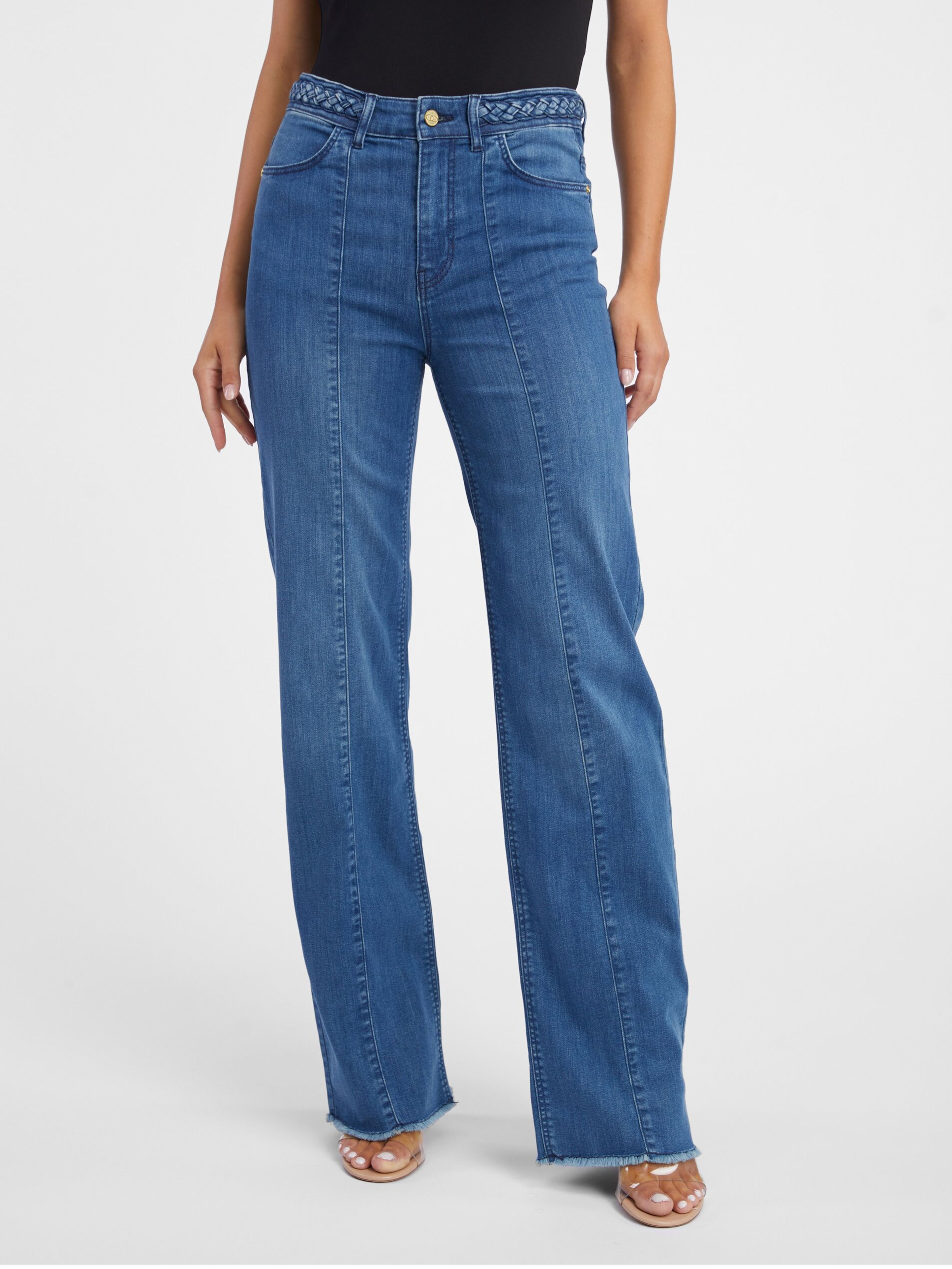 Blaue weite Damenjeans ORSAY