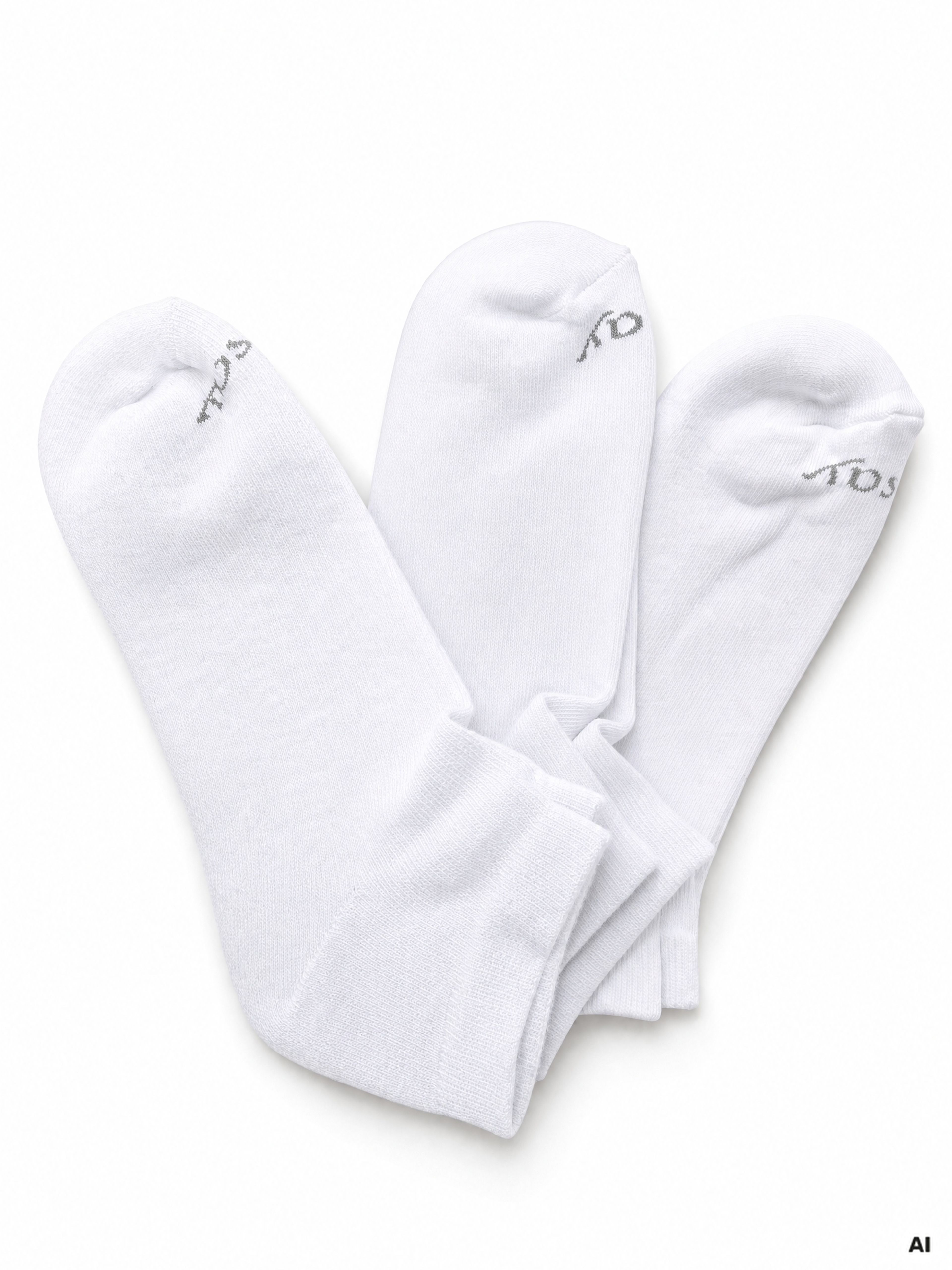 Weiße Damen-Knöchelsocken 3er-Pack ORSAY - 002