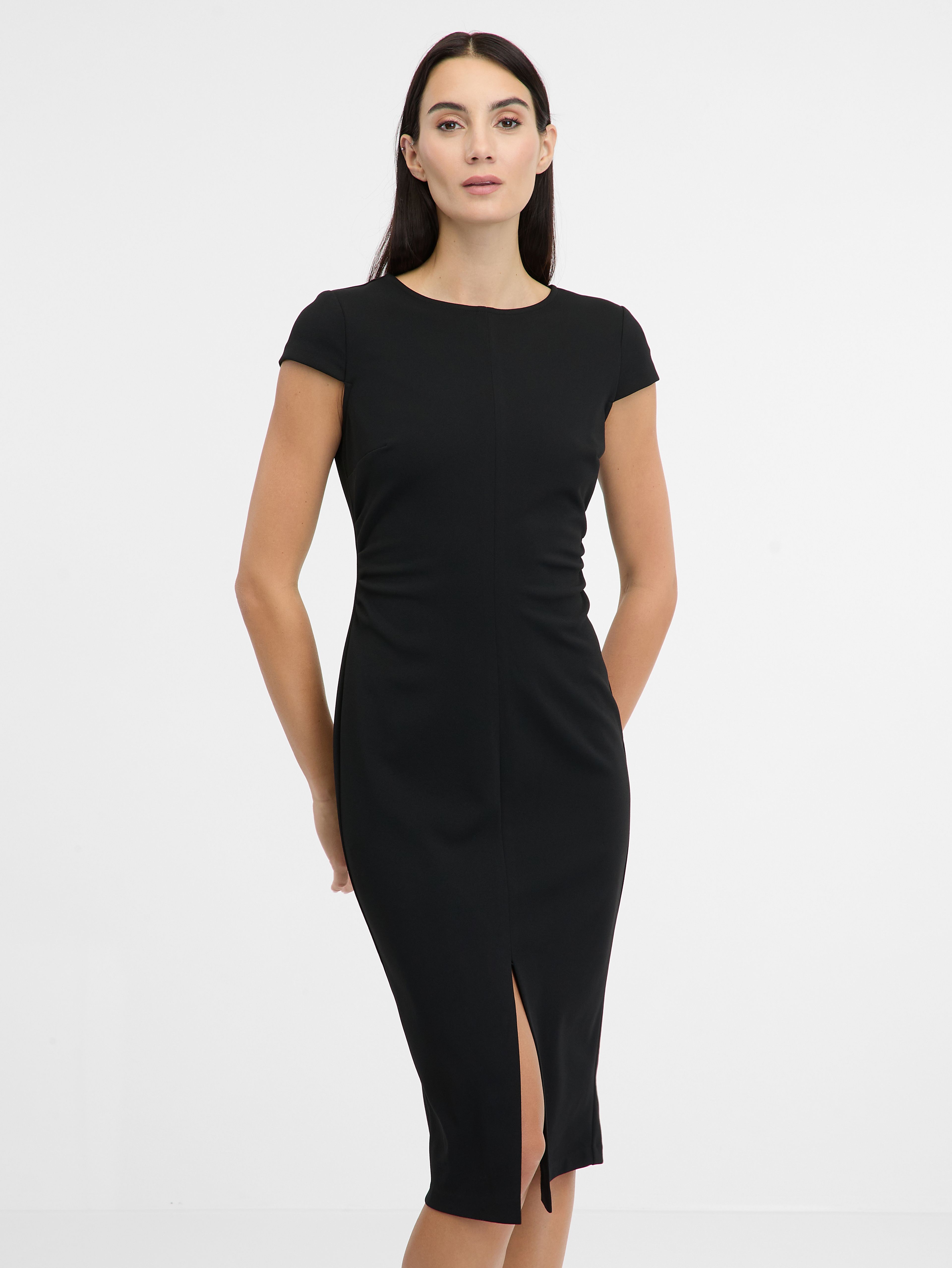 Schwarzes Damen-Midikleid ORSAY