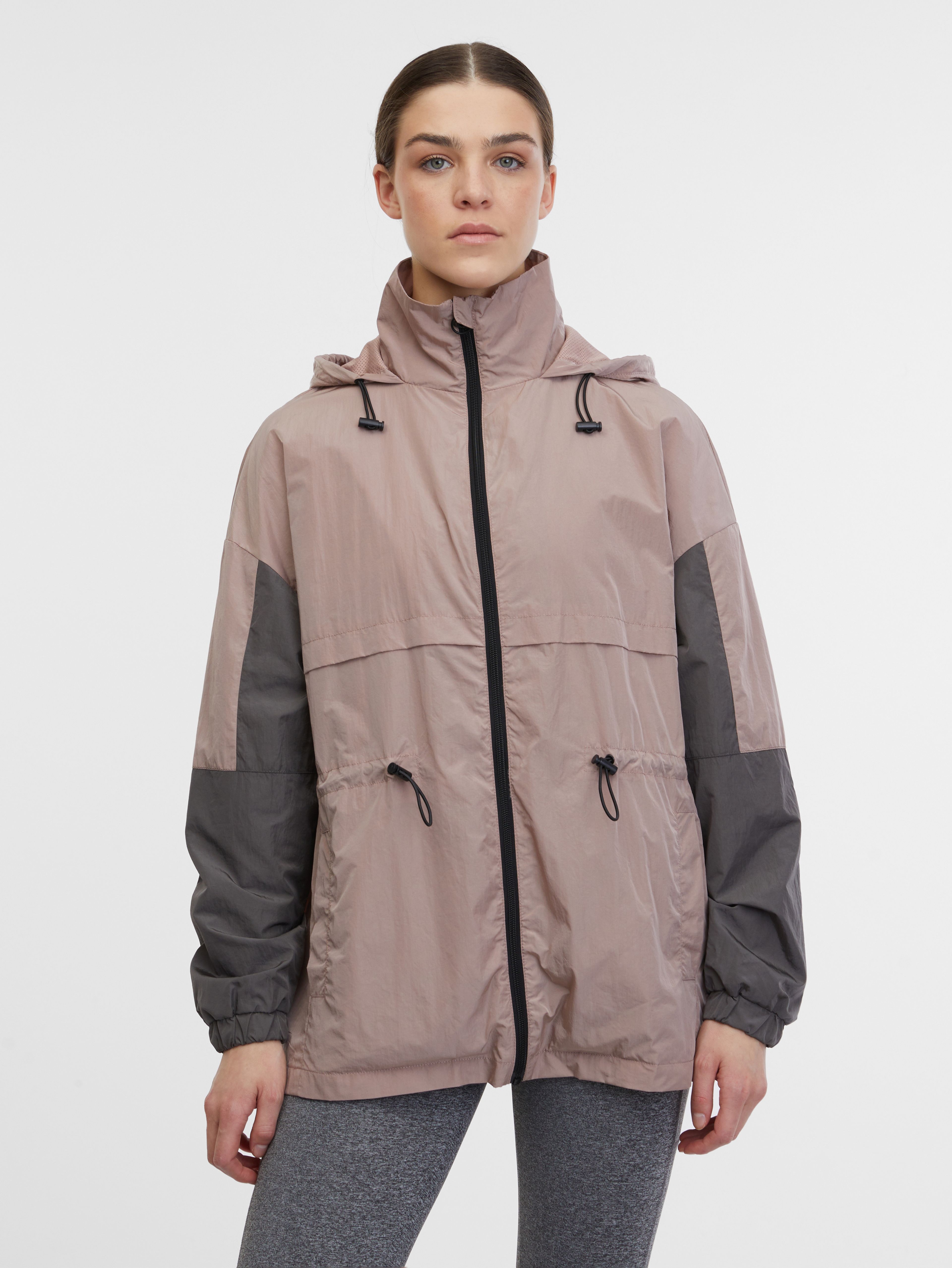 Hellrosa Damen-Sport-Leichtgewicht-Kapuzenjacke ORSAY