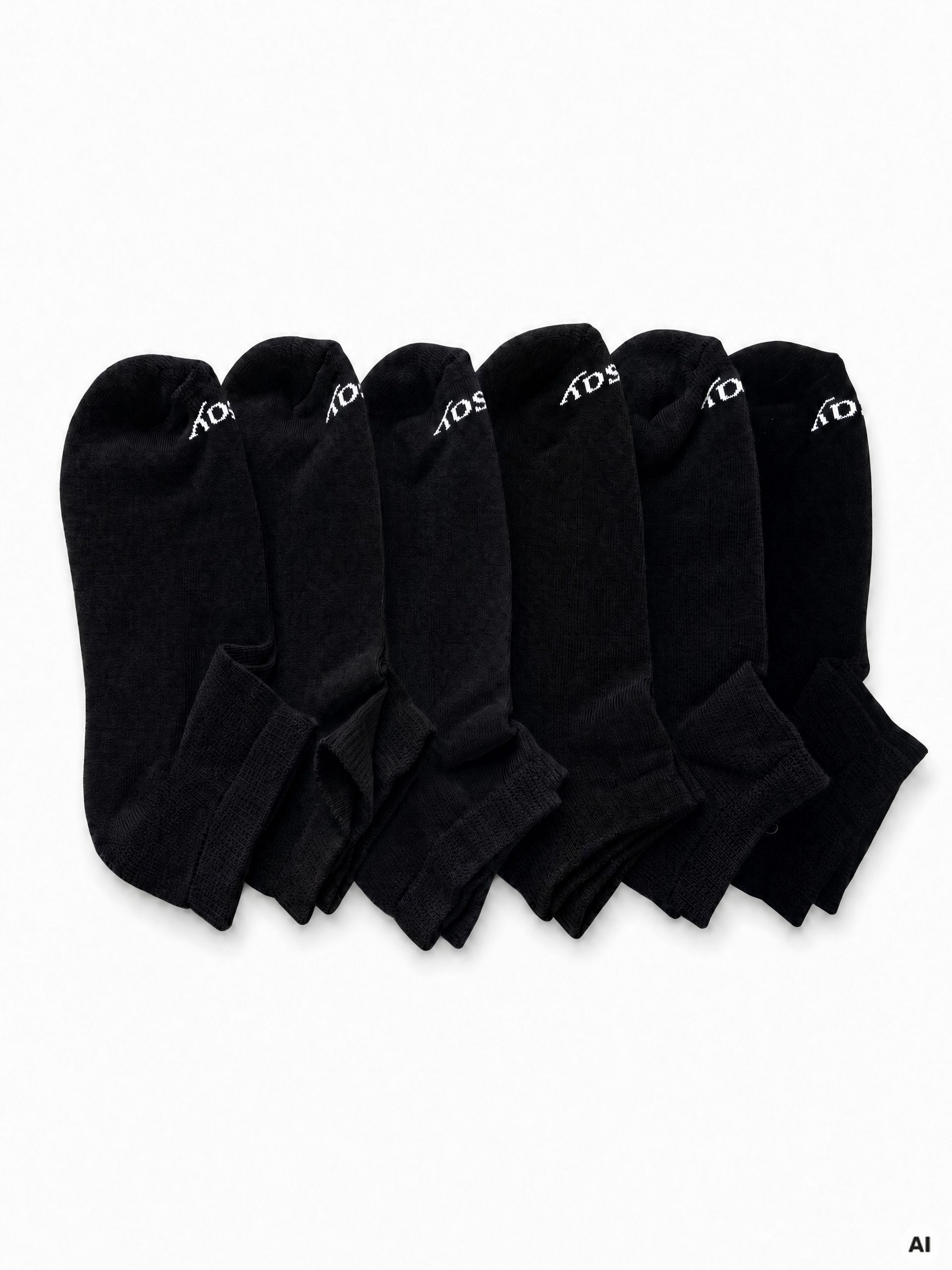 Schwarze Damen-Knöchelsocken 6er-Pack ORSAY - 001
