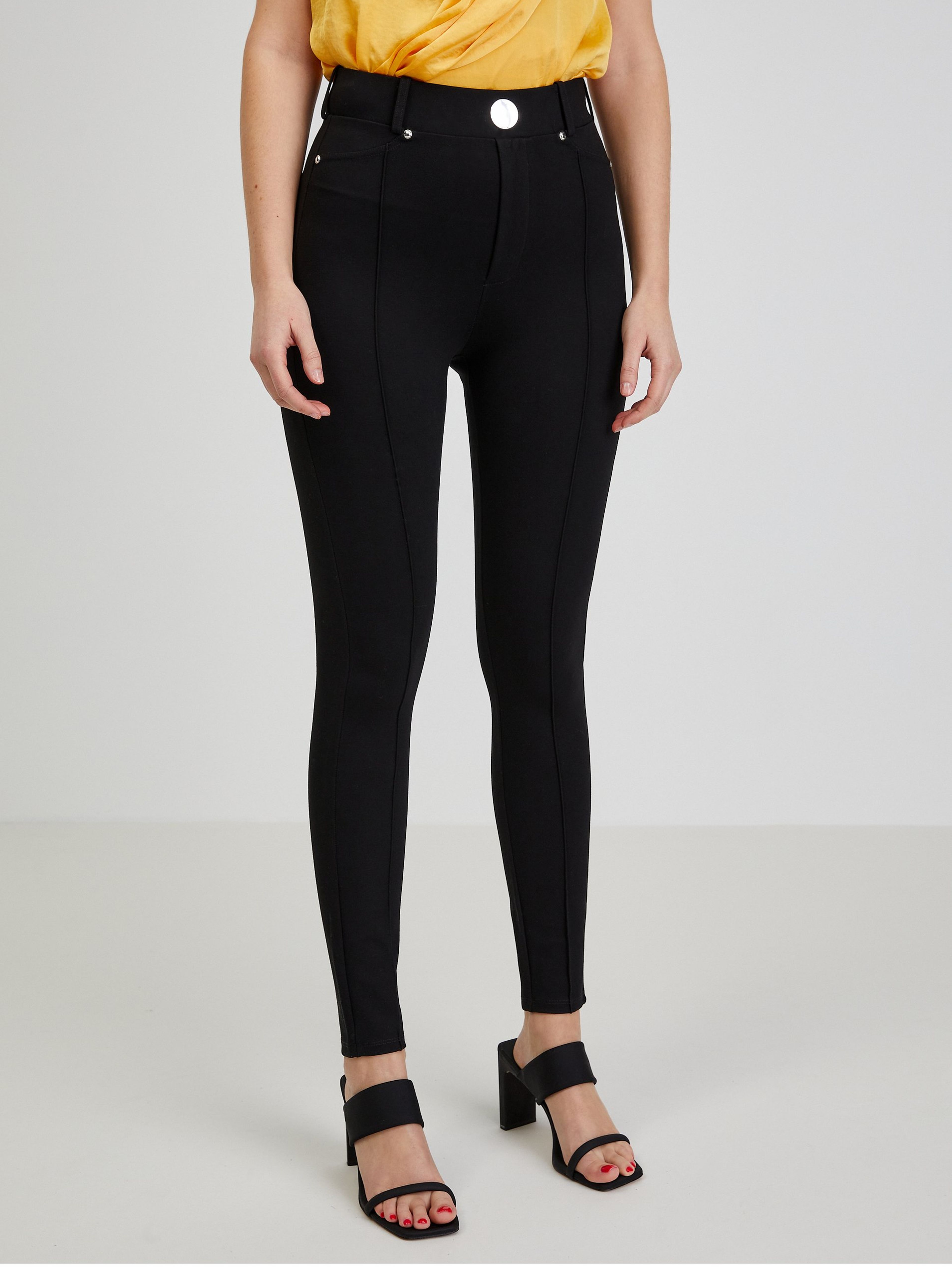 Pantaloni skinny damă negri ORSAY