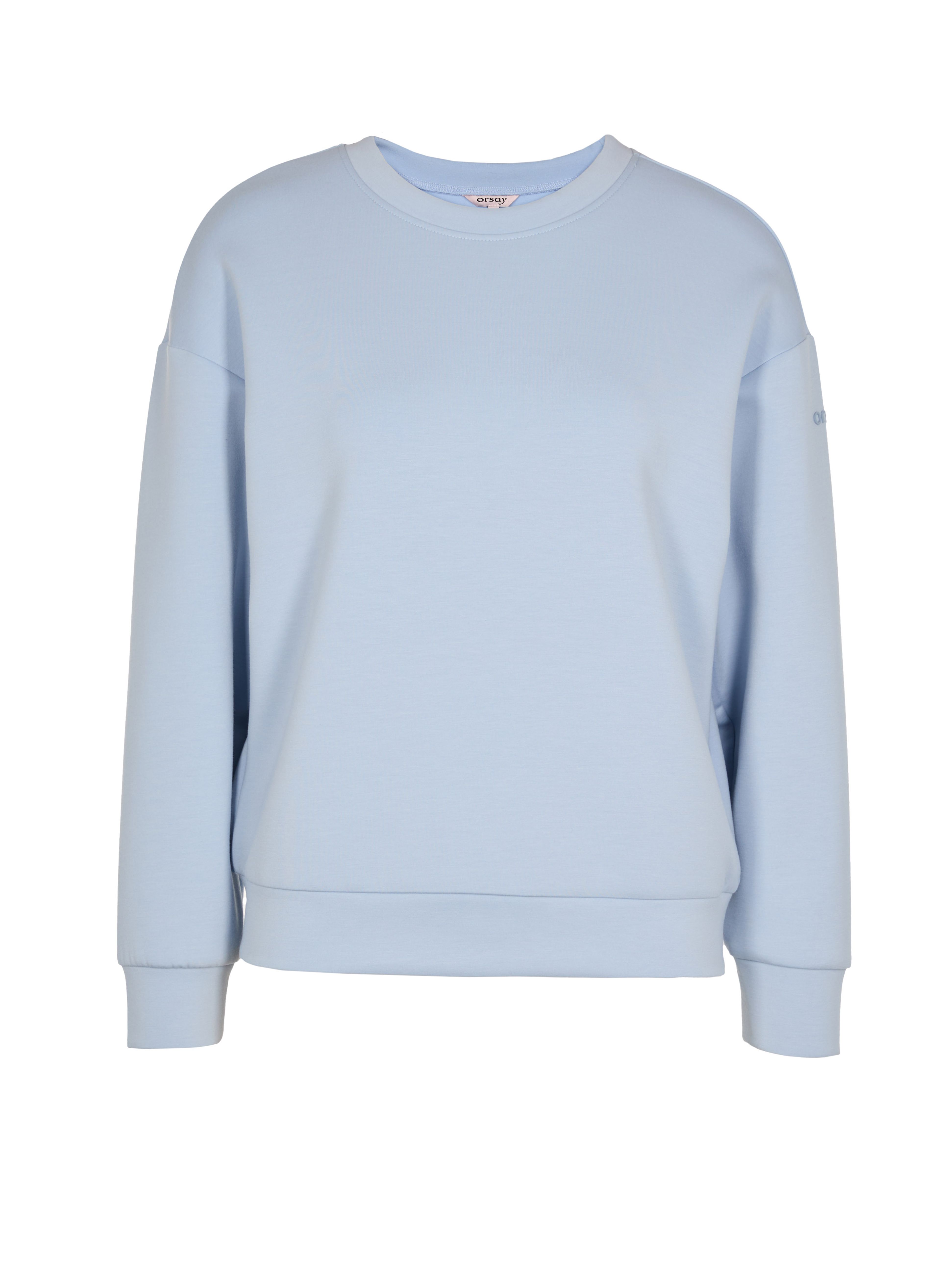 Hellblaues Damen-Sweatshirt mit langen Ärmeln ORSAY - 005