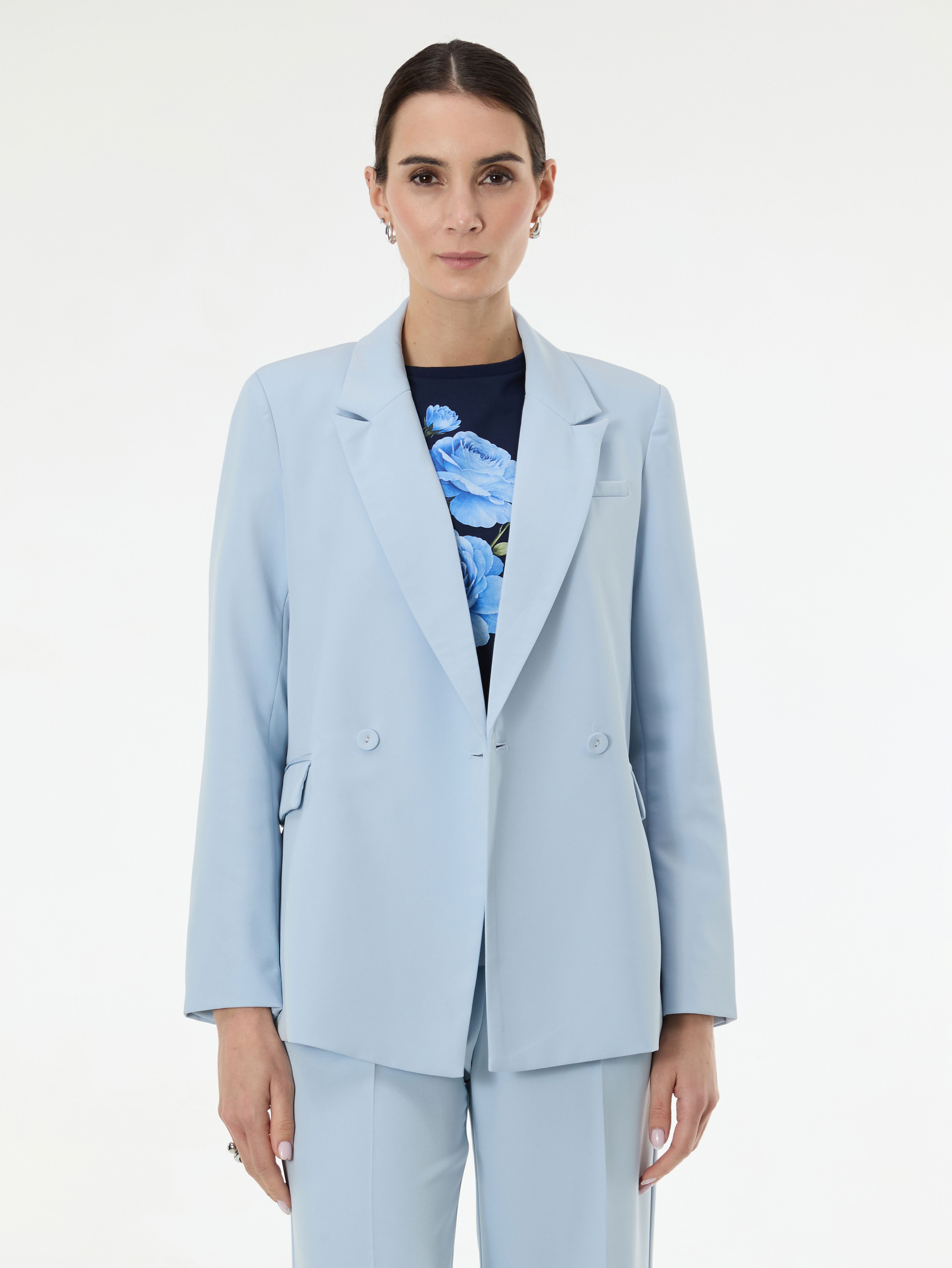 Jasnoniebieska damska marynarka ORSAY