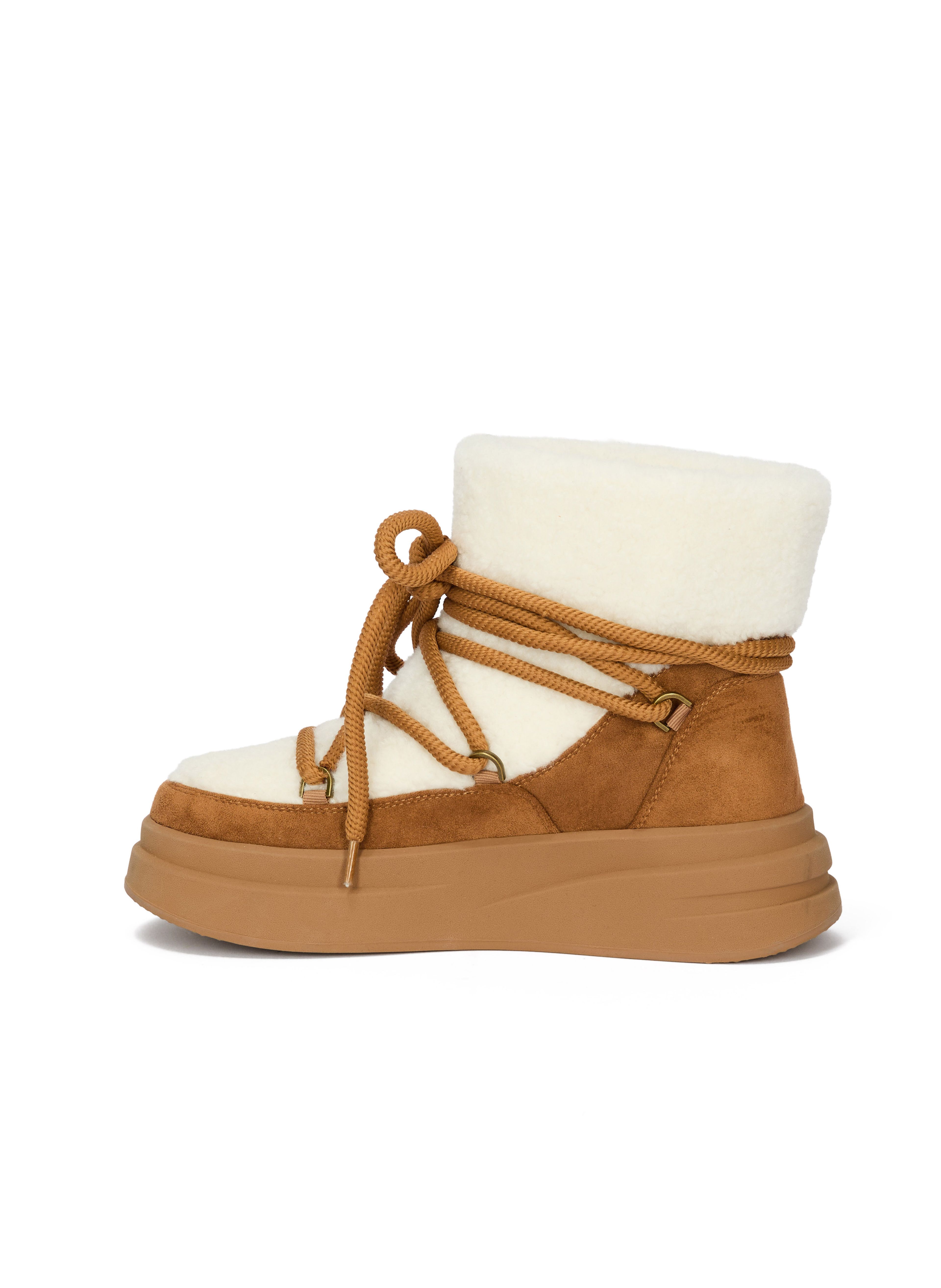 Braune Damen-Winterschuhe mit Fell ORSAY MIREYA - 003