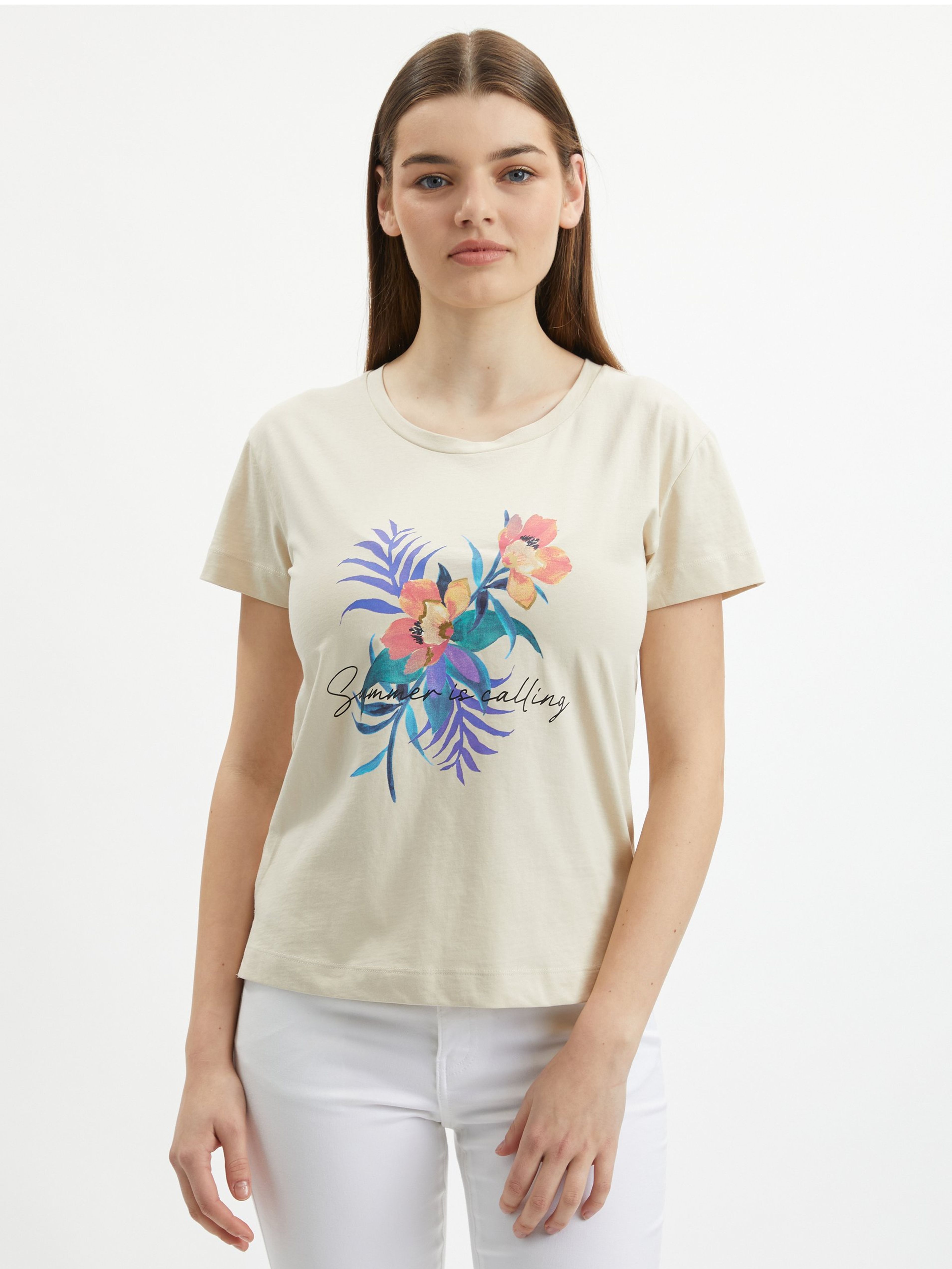 ORSAY bézs színű női póló