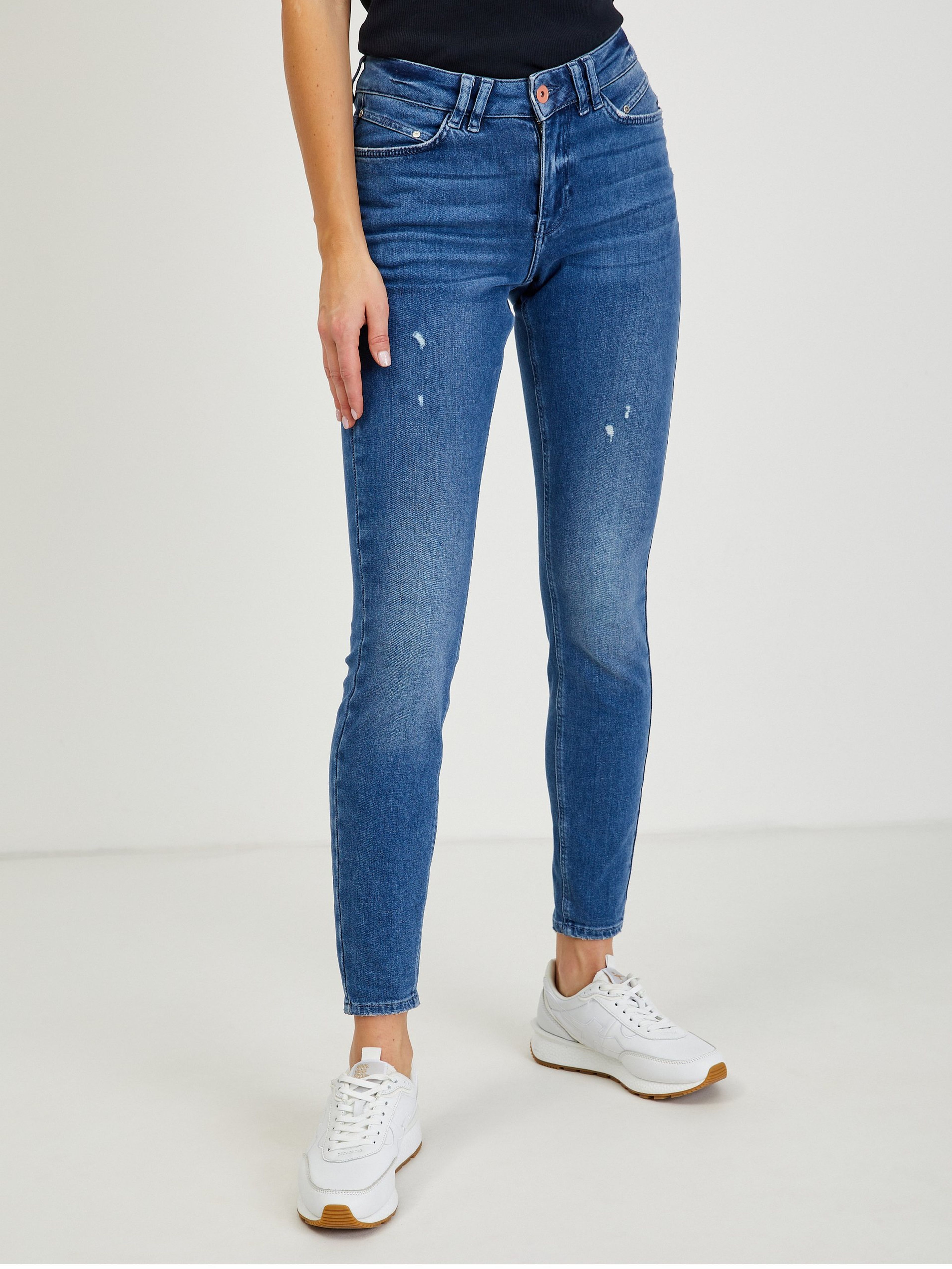 Blugi skinny de damă albaștri ORSAY