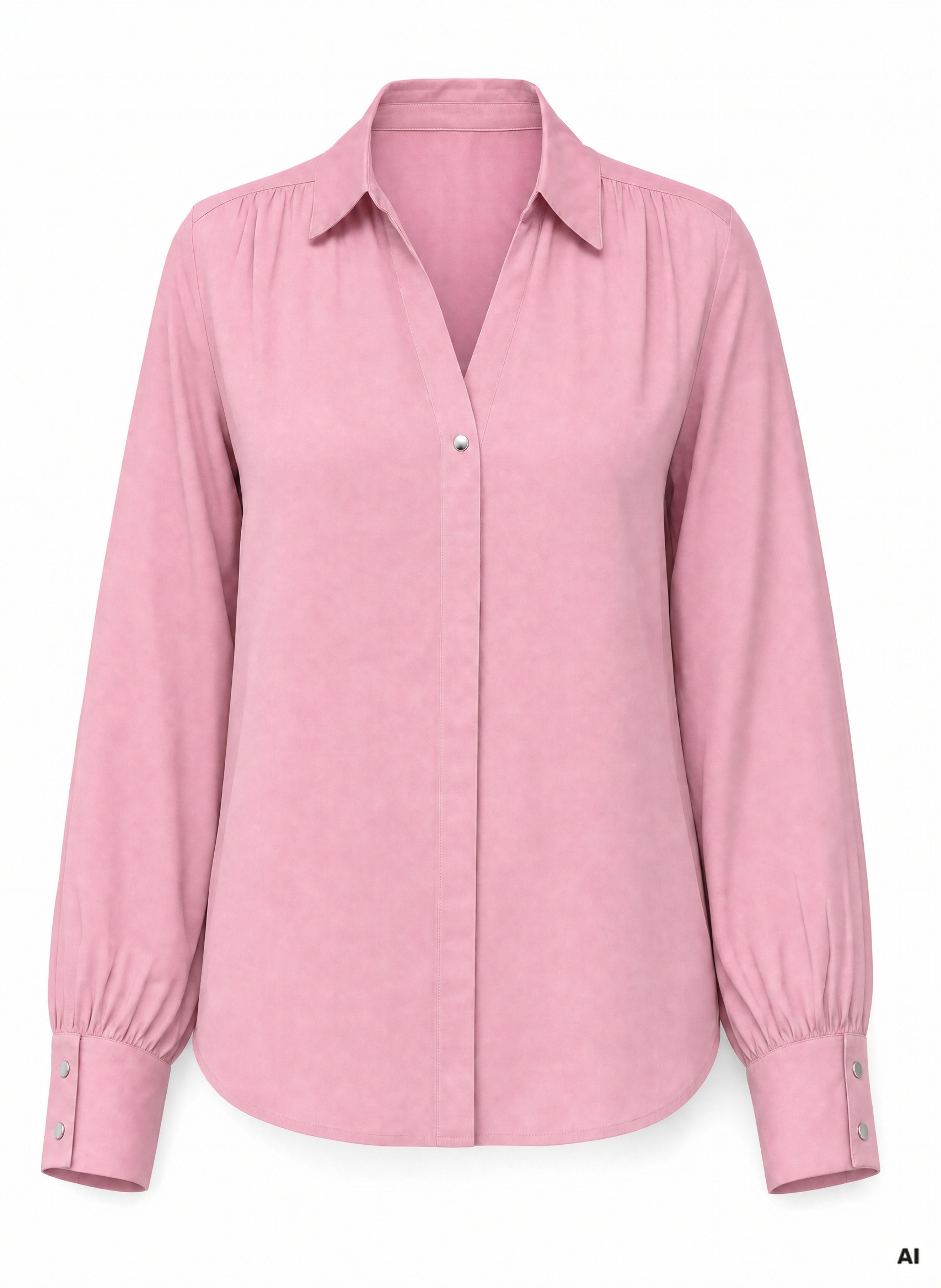 Rožnata ženska bluza z dolgimi rokavi ORSAY - 006