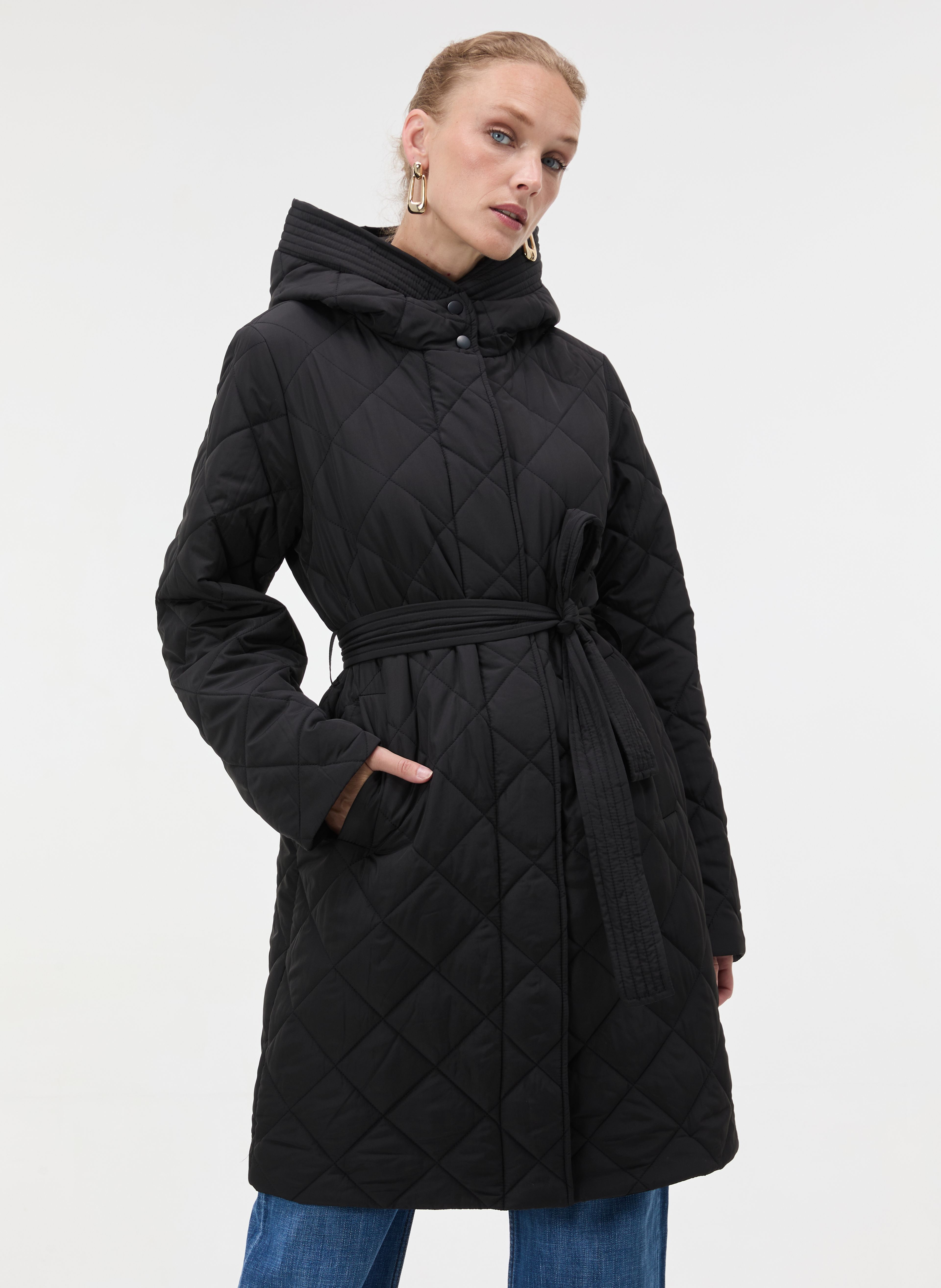 Palton pentru femei negru ORSAY - 003