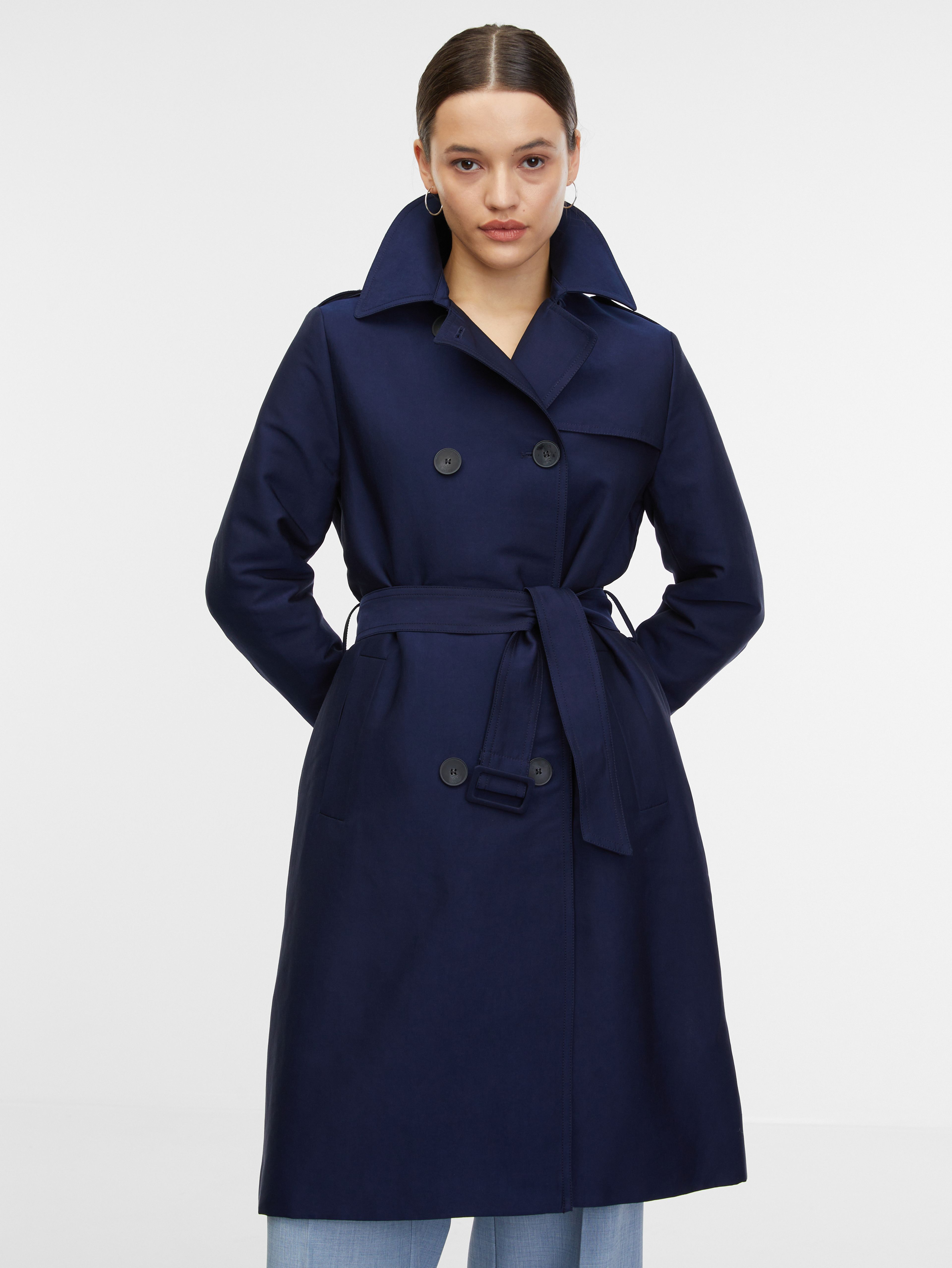 Dunkelblauer Damen-Trenchcoat ORSAY