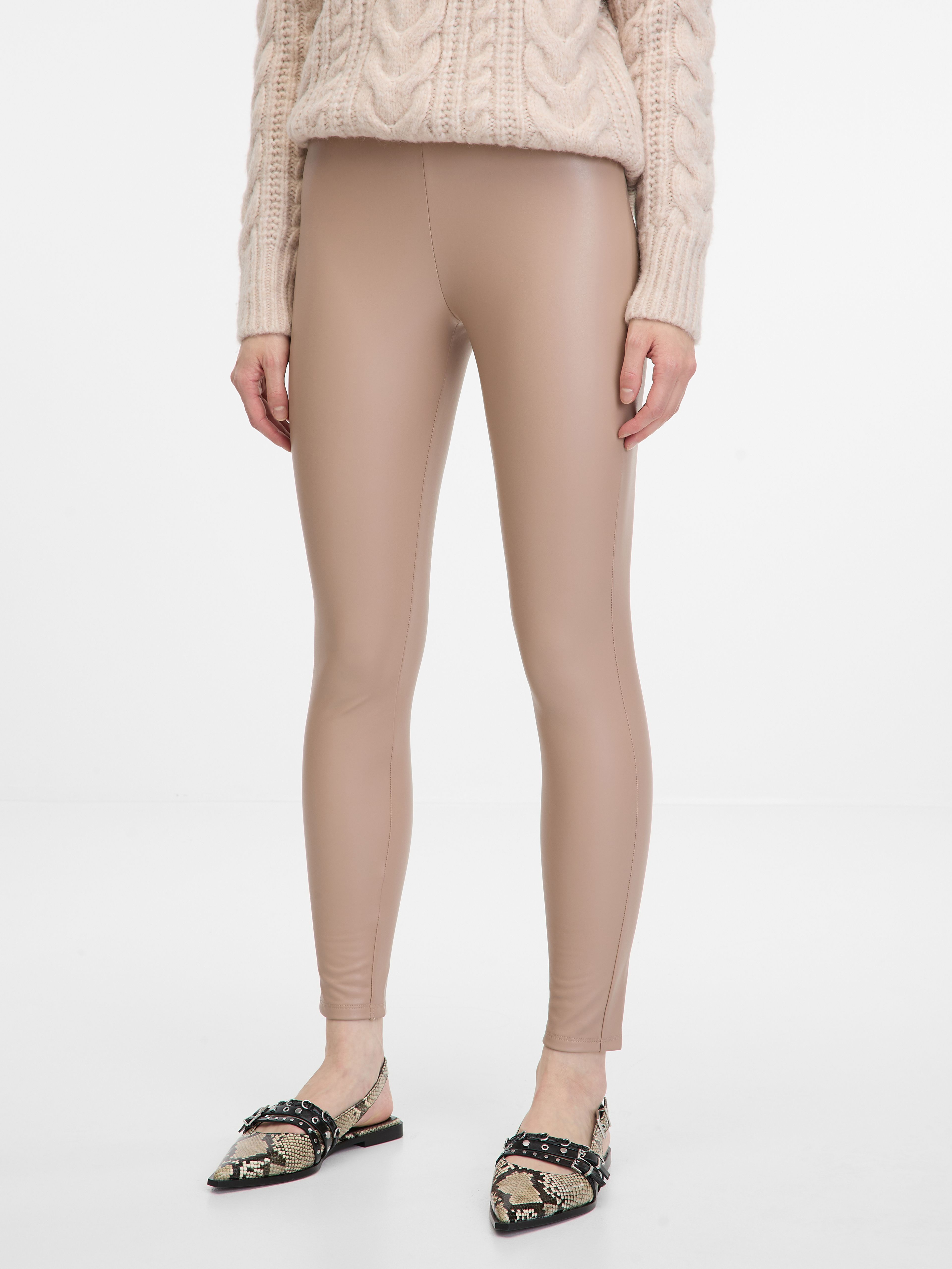 Beigefarbene Damenleggings ORSAY