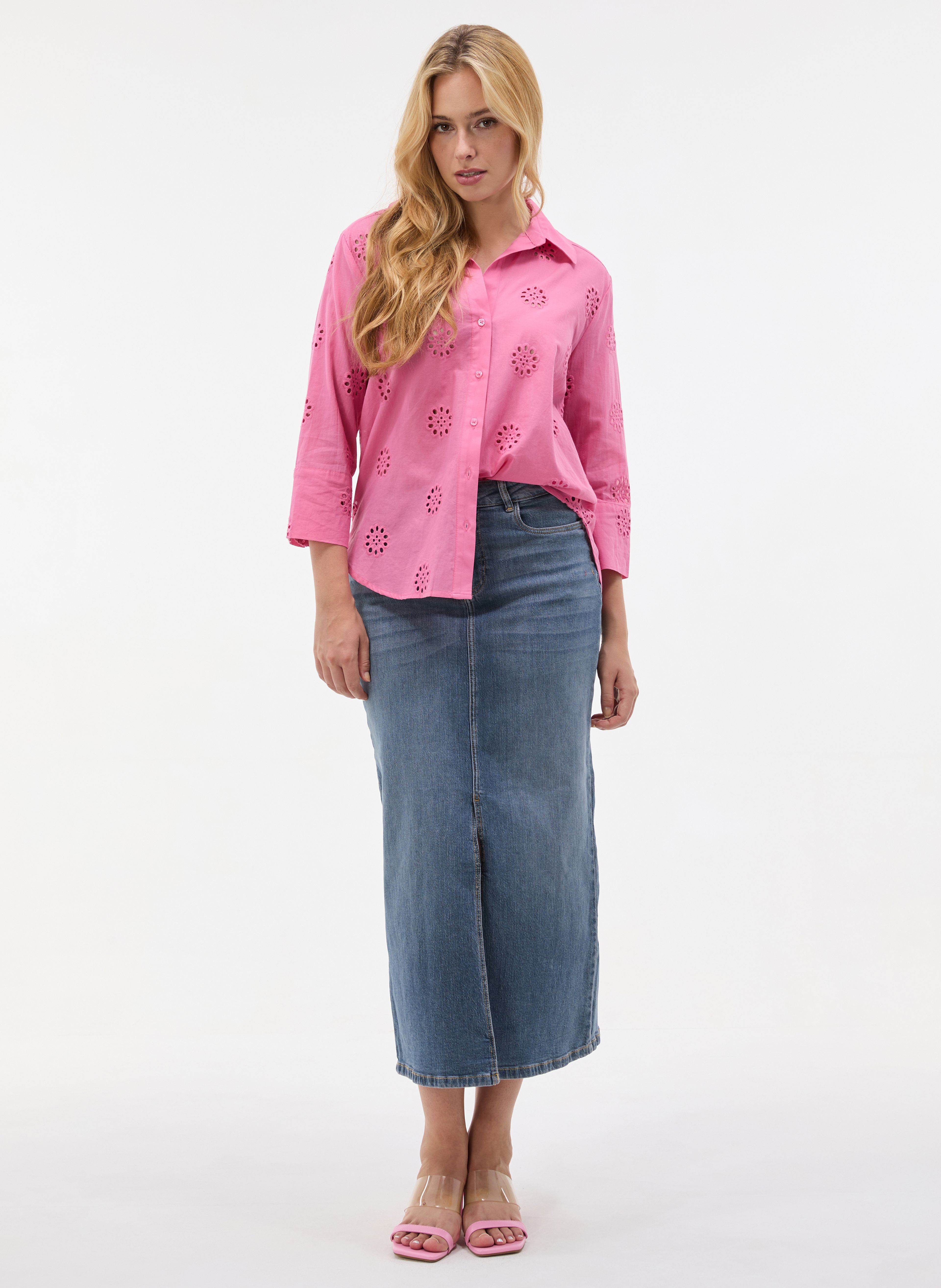 Rosa Damenbluse ORSAY - 003