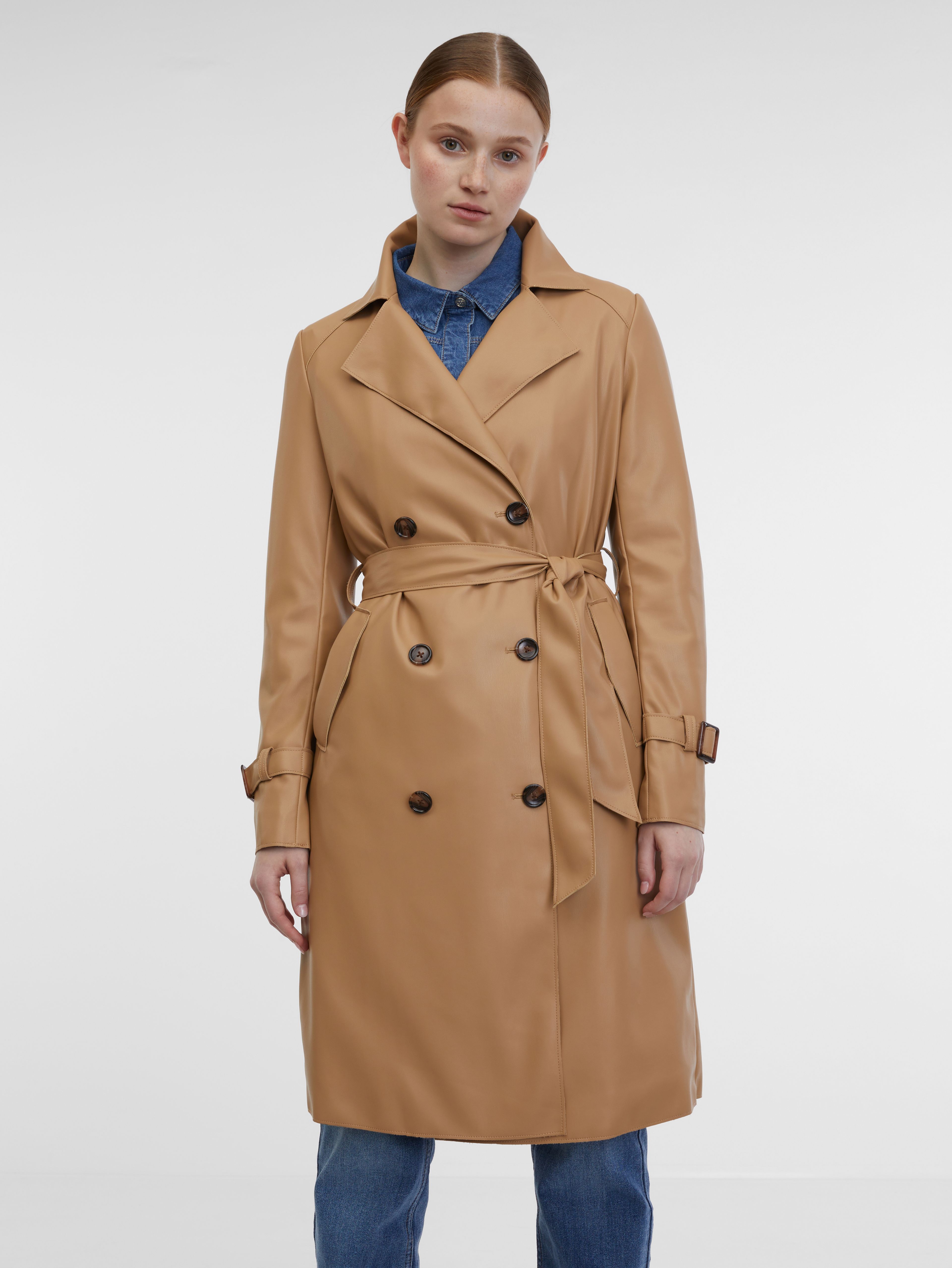 Beigefarbener Damen-Trenchcoat ORSAY