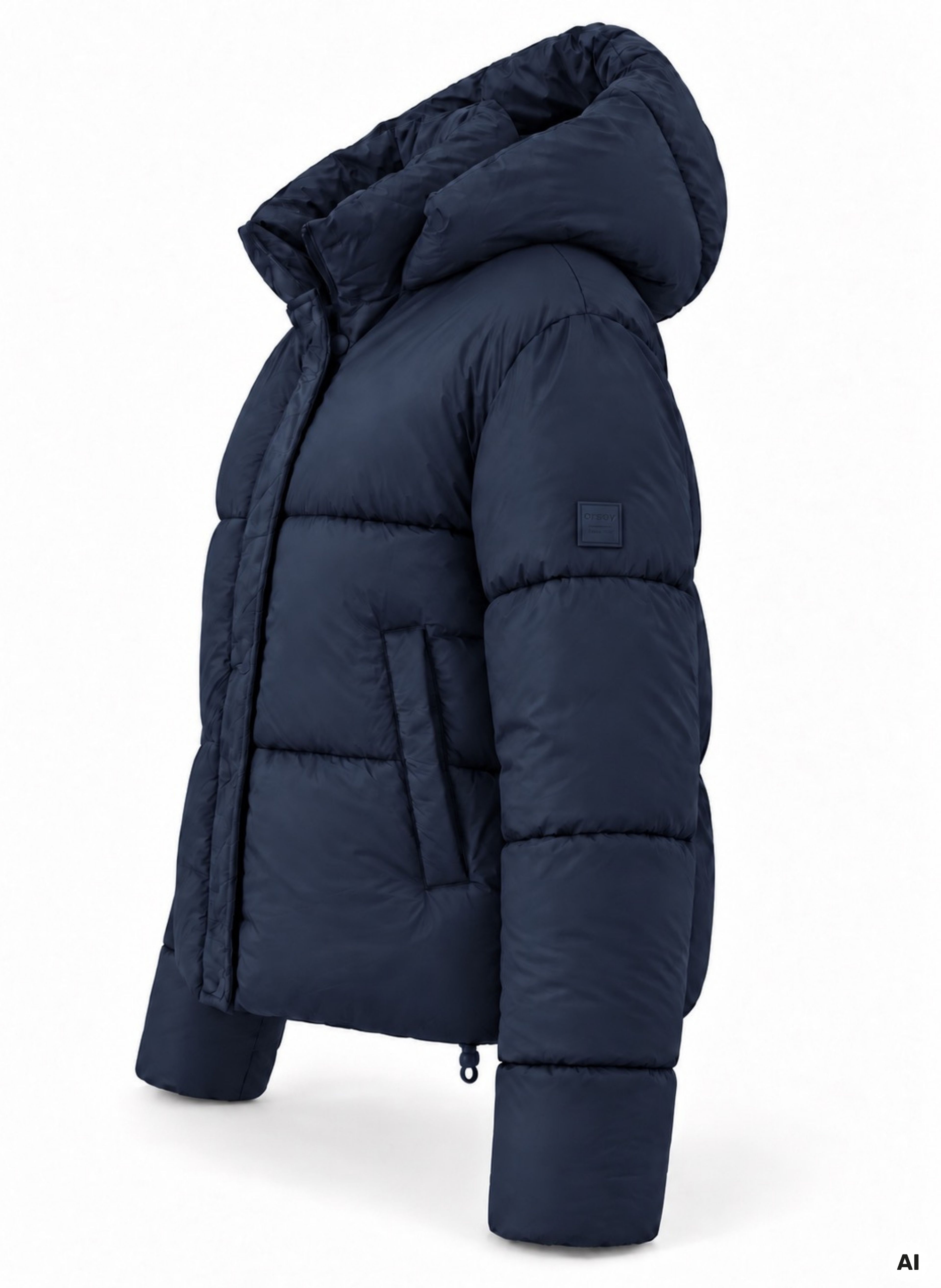 Dunkelblaue Damen-Winterjacke ORSAY - 005