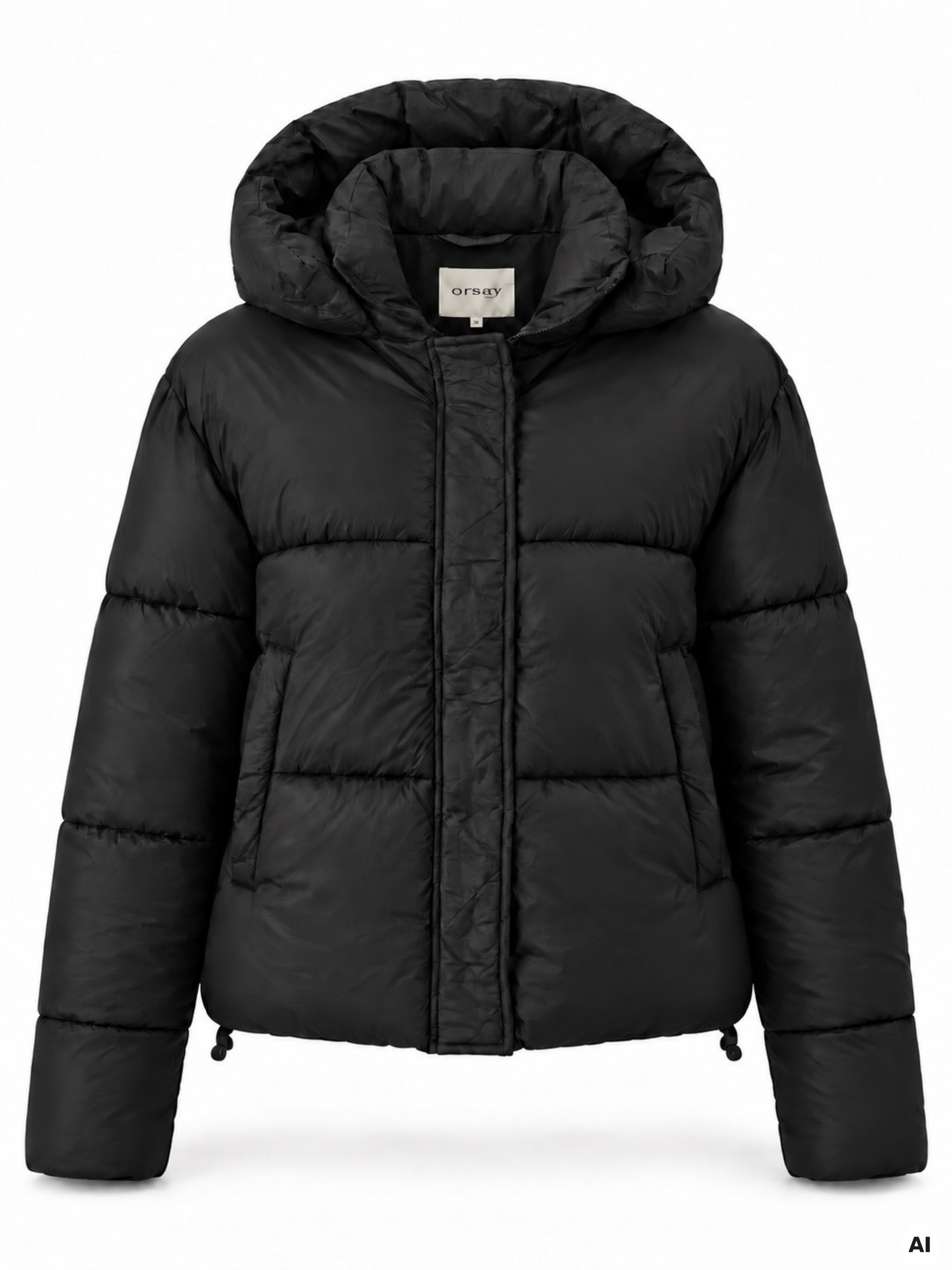 Schwarze Damen-Winterjacke ORSAY - 006