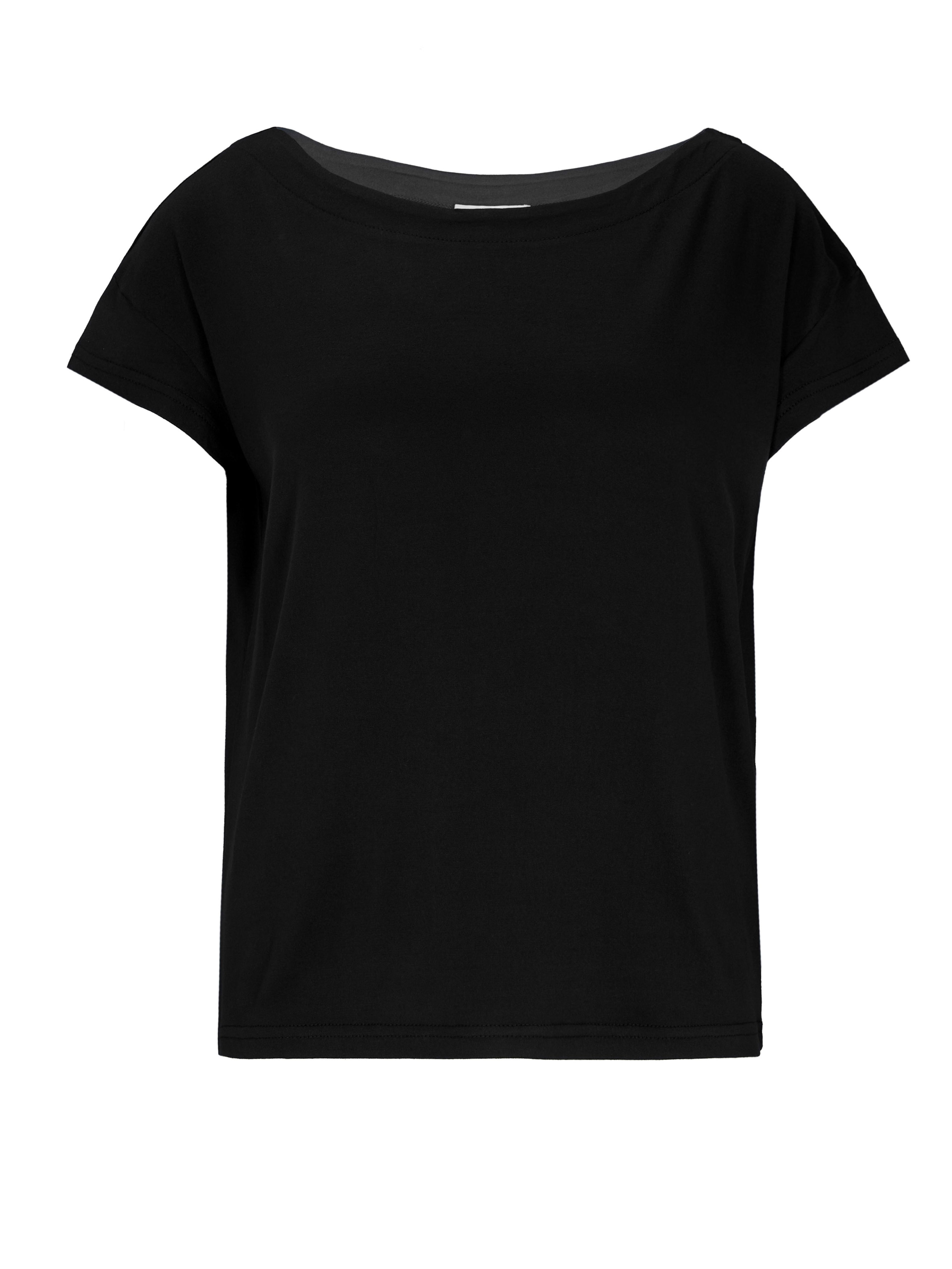 Czarny damski T-shirt z krótkim rękawem ORSAY - 005