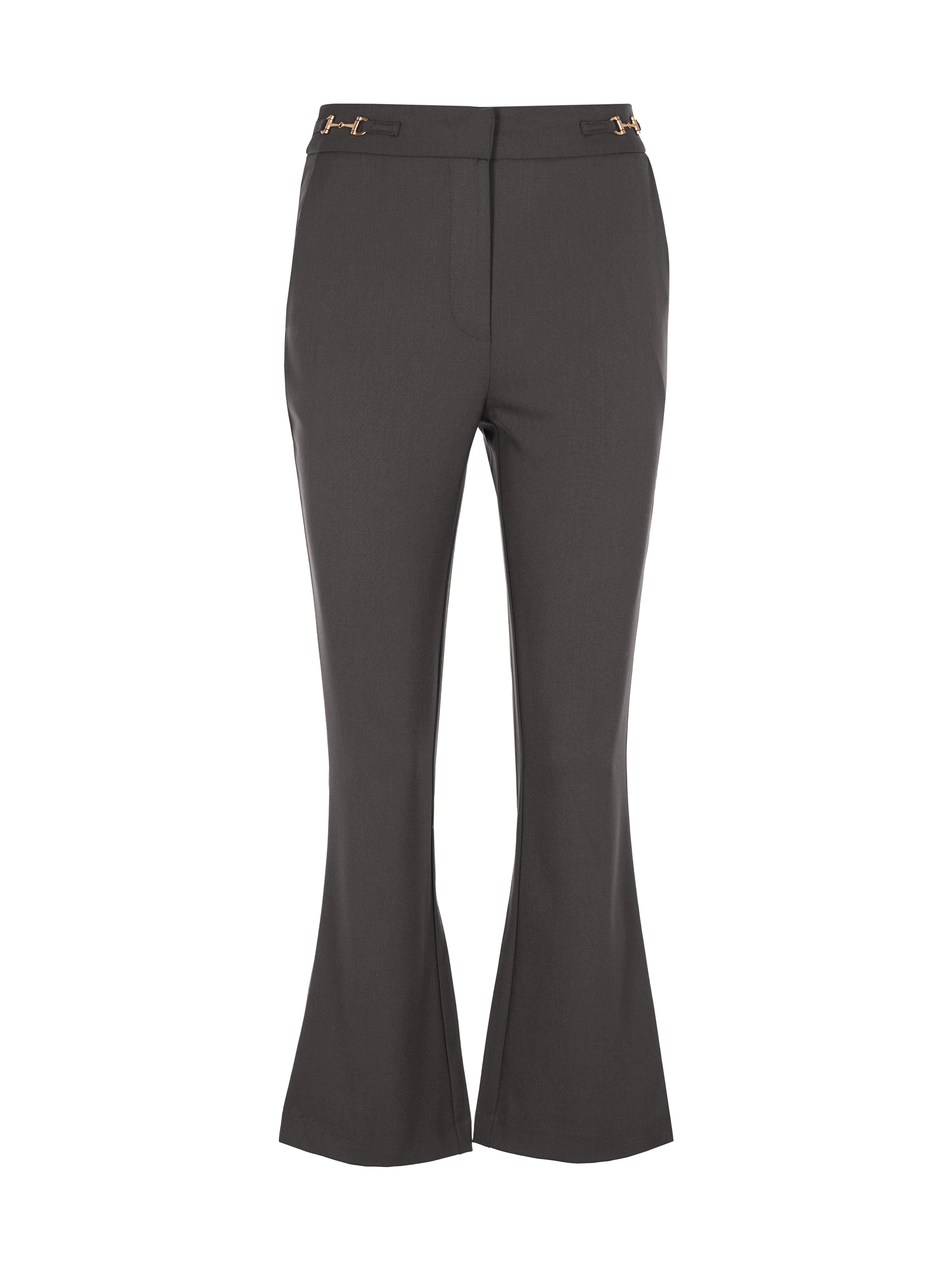 ORSAY Szürke női bootcut nadrág magas derékkal - 005