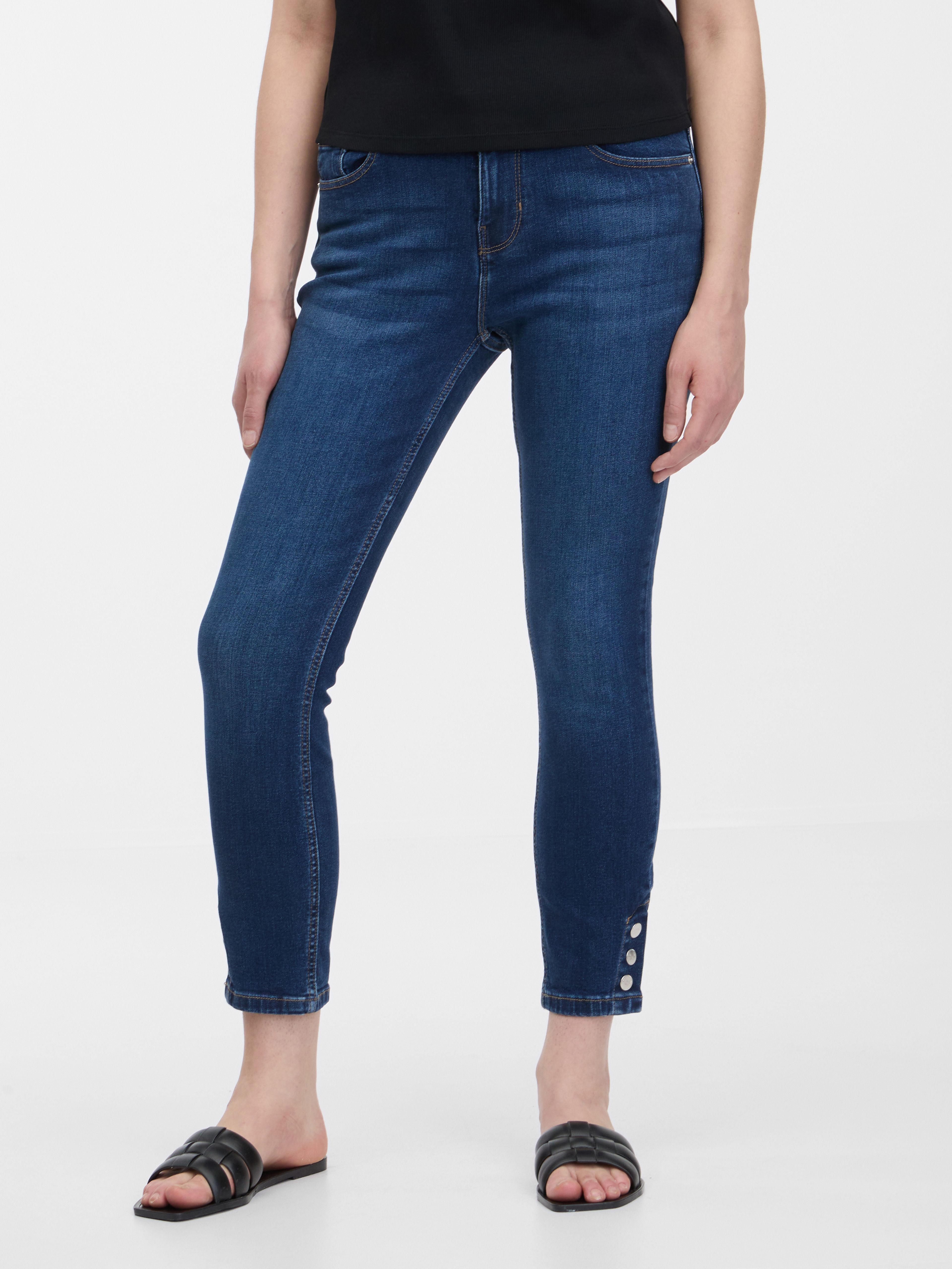 Dunkelblaue Skinny Fit Jeans ORSAY