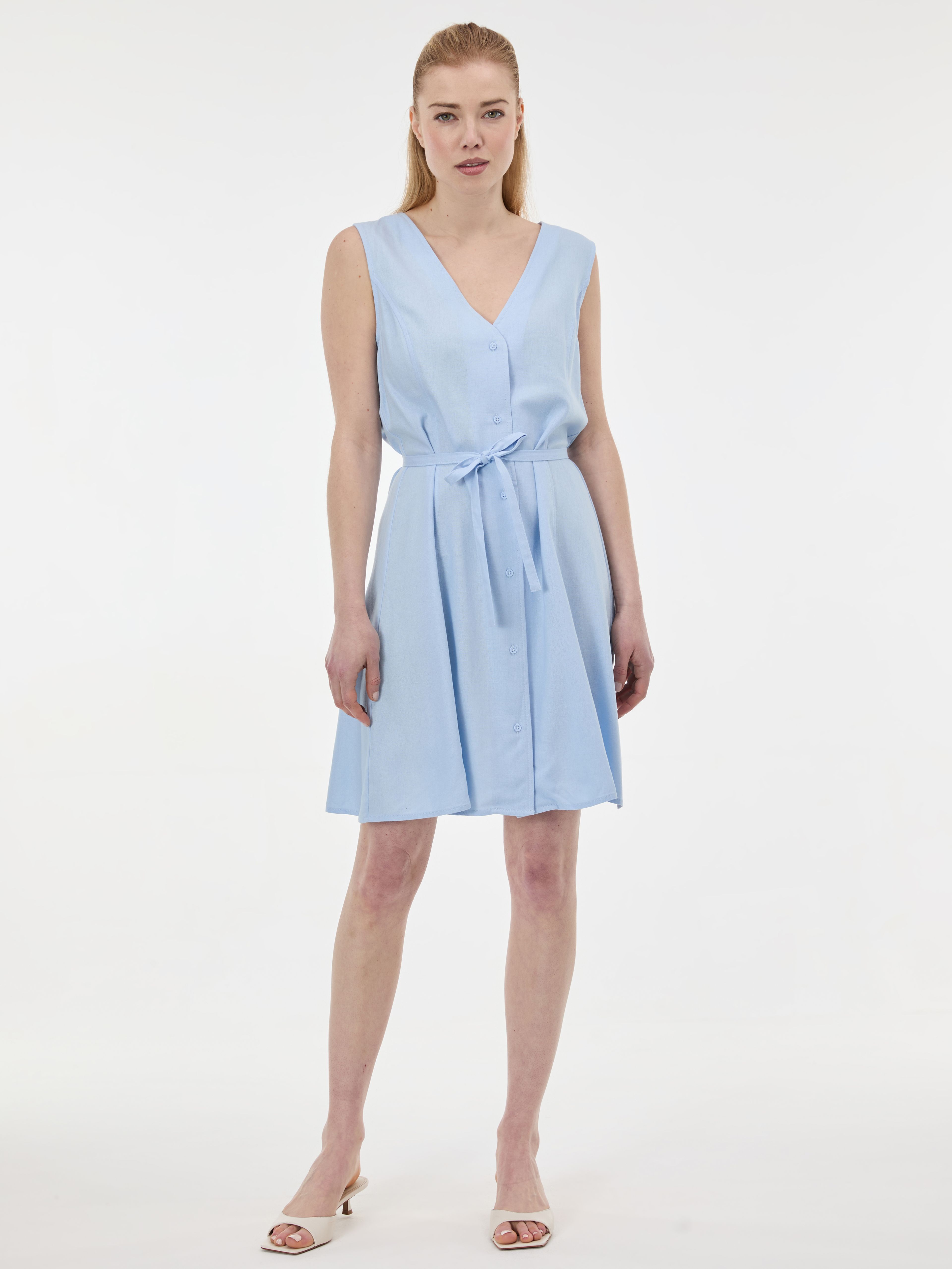 ORSAY Világos kék női ujjatlan ruha