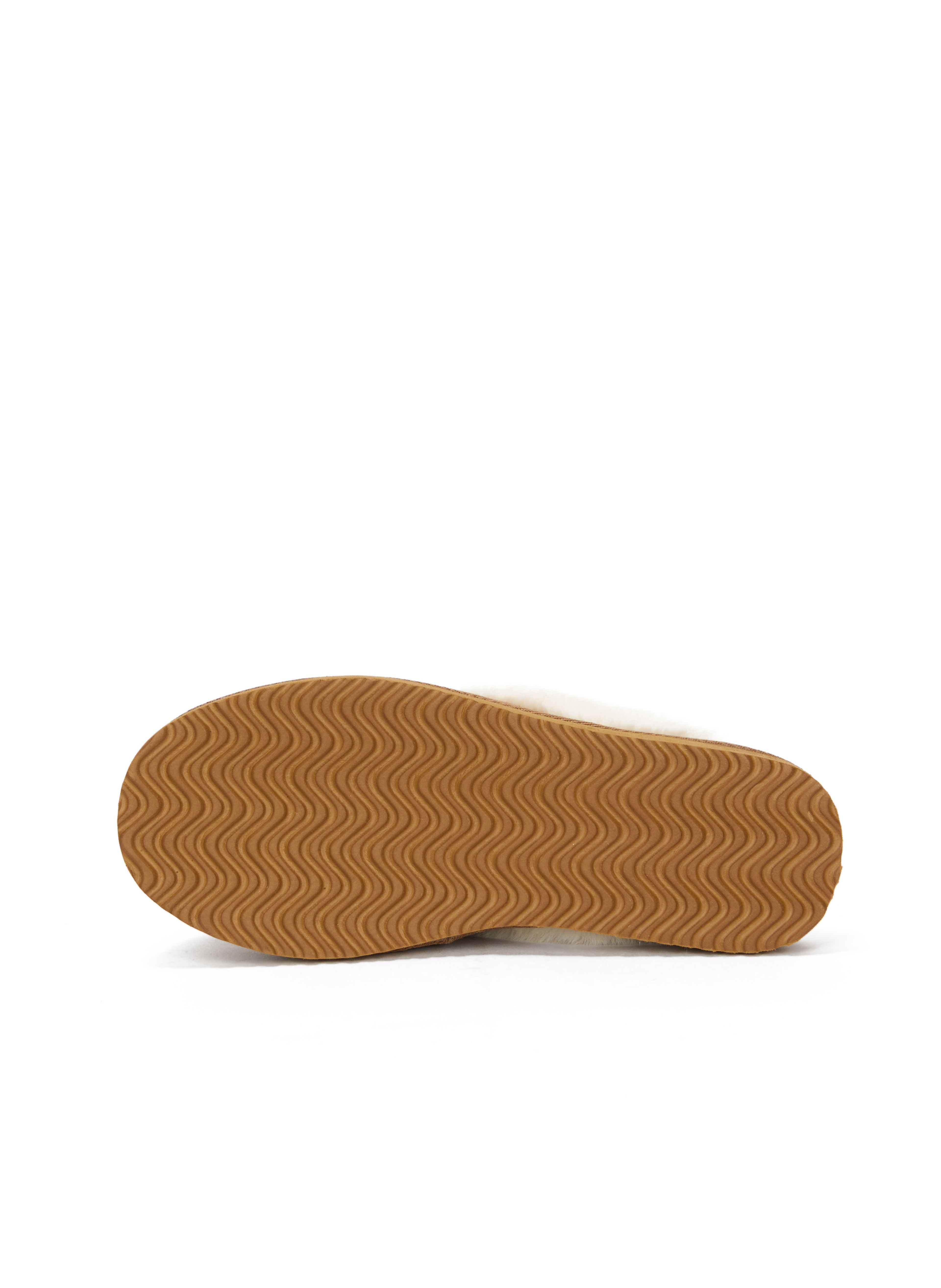 Braune Damen-Pantoffeln mit Fell ORSAY IMARA - 007