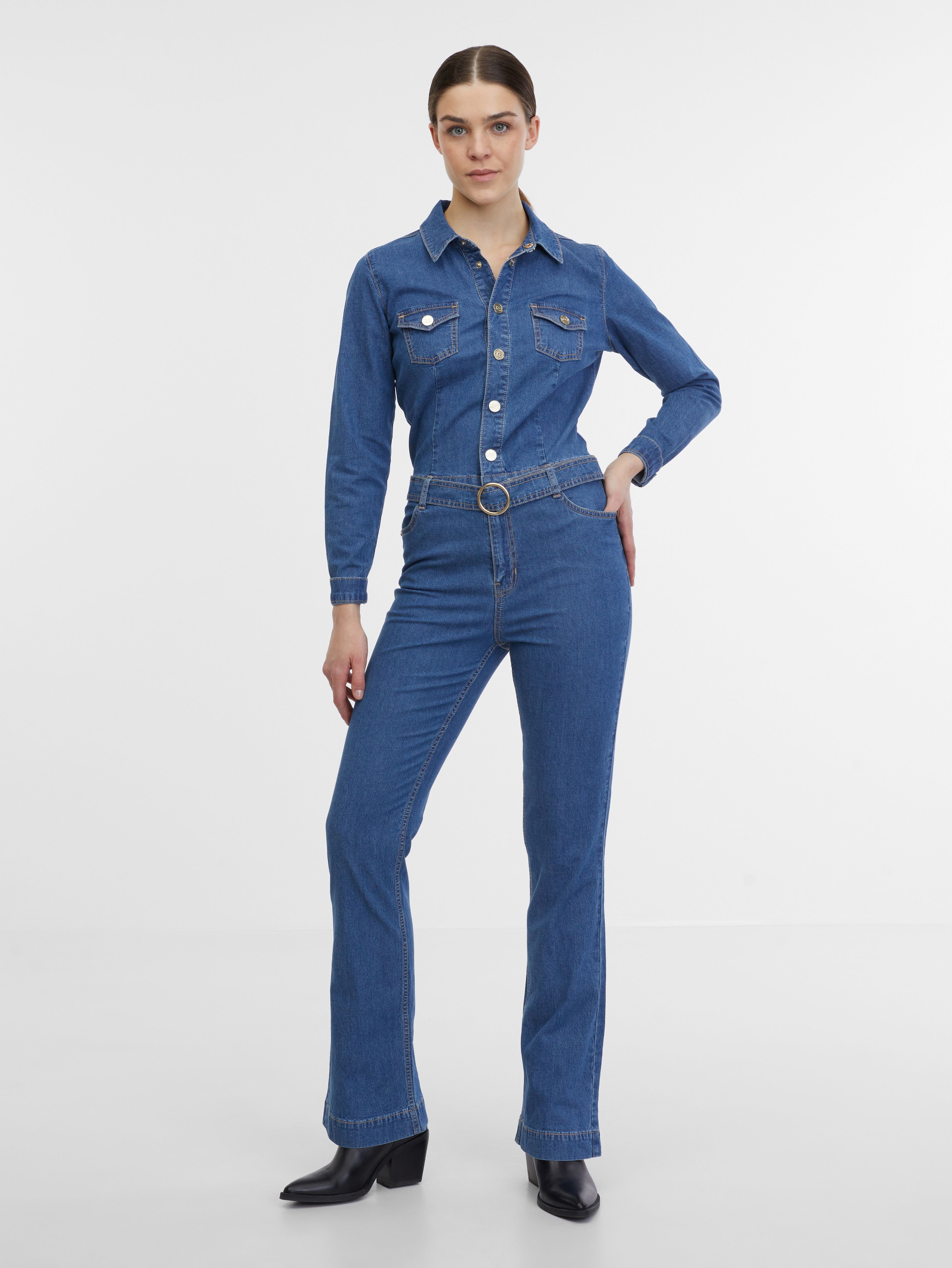 Salopetă de damă din denim albastru ORSAY