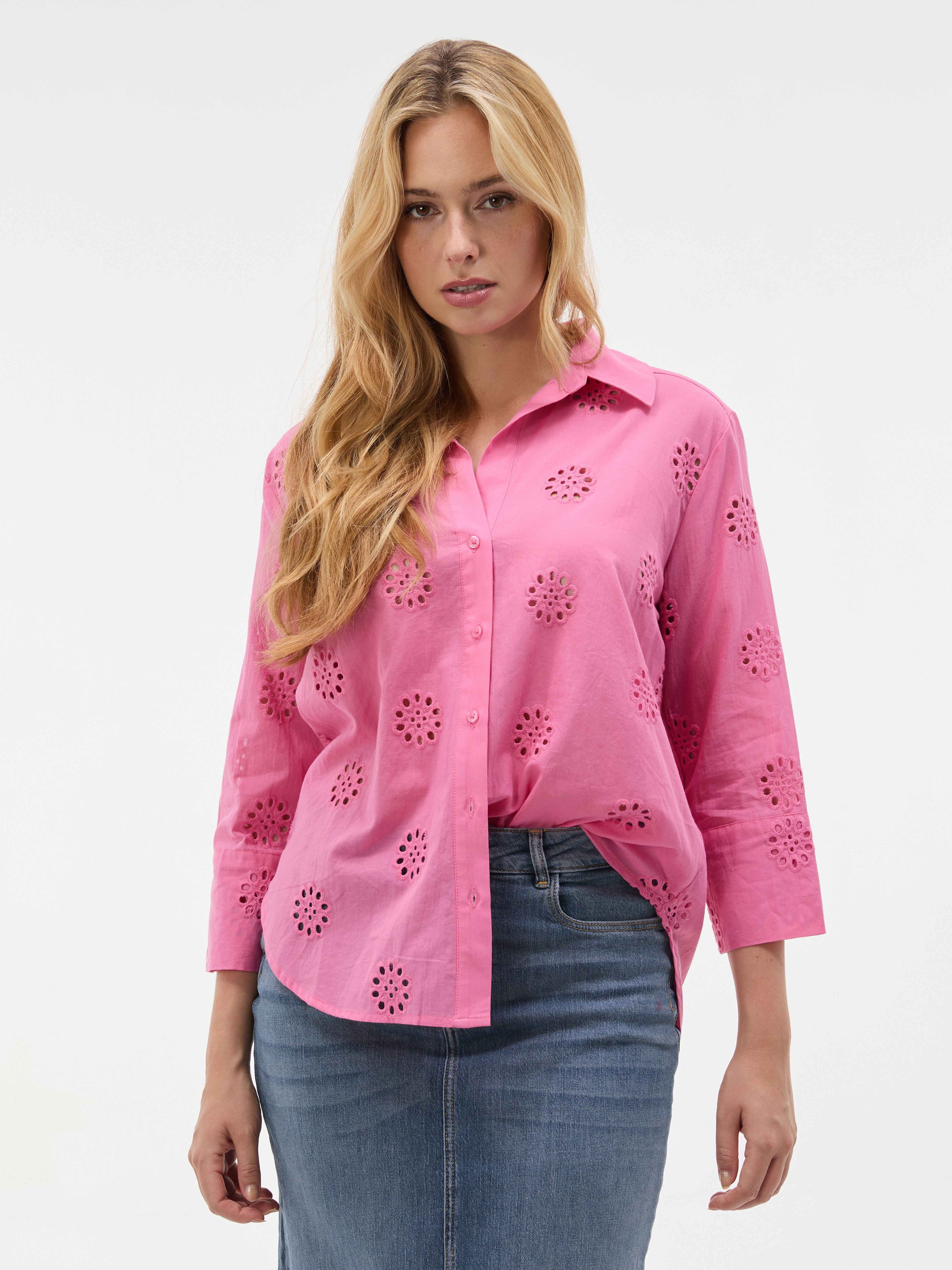 Rosa Damenbluse ORSAY - 001