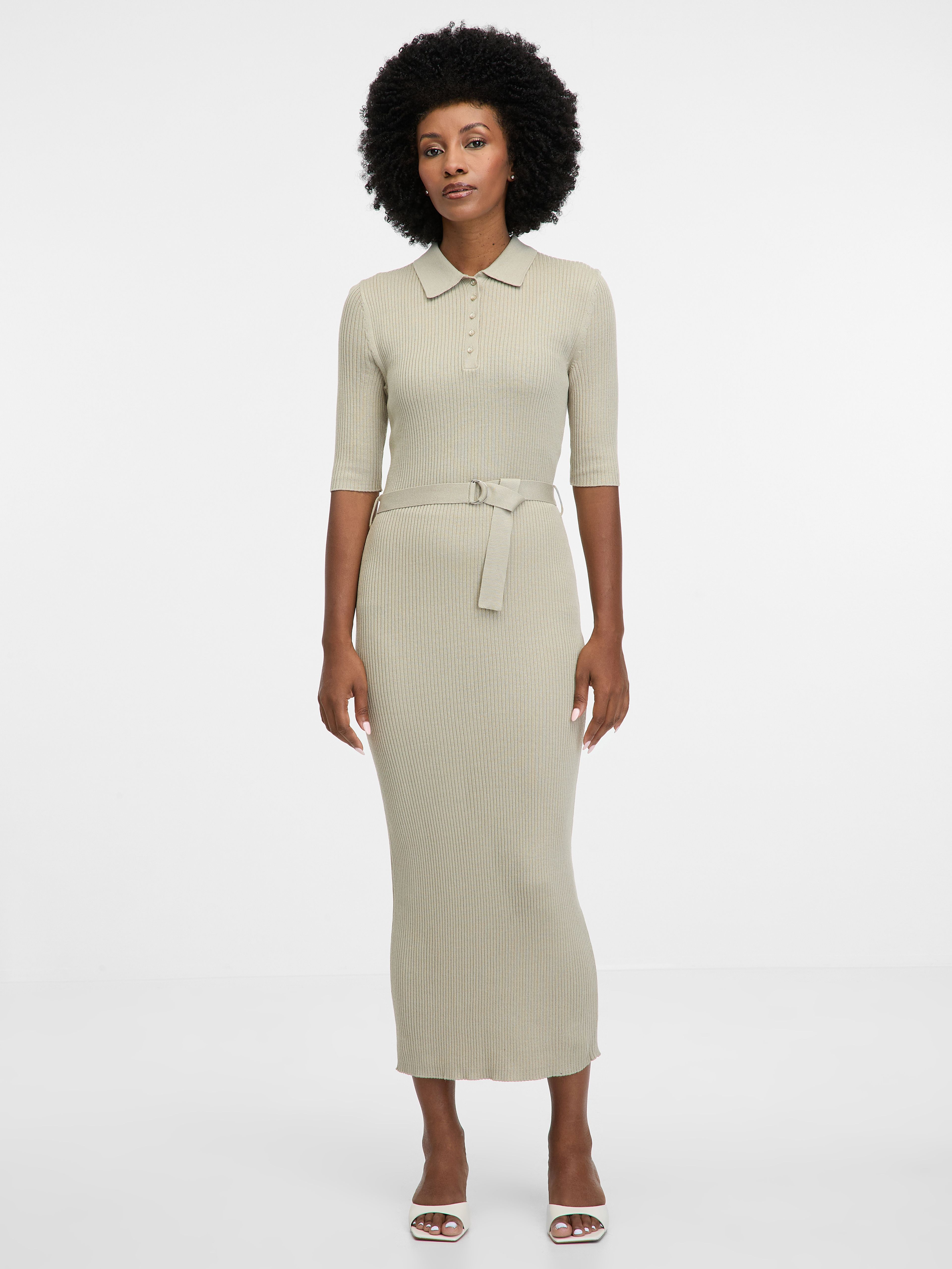 Graues Damen-Midikleid ORSAY