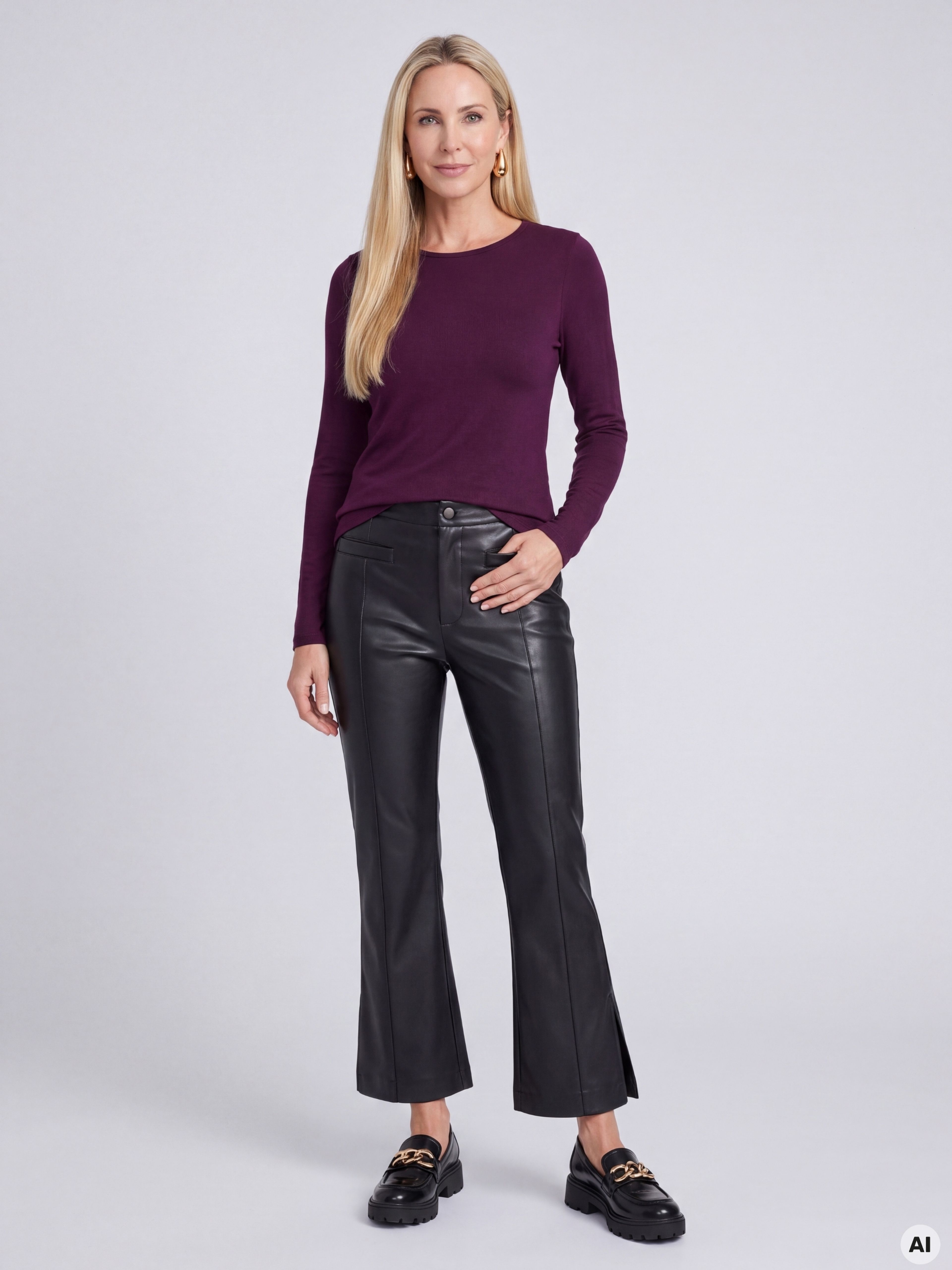 ORSAY Fekete női bootcut nadrág - 001