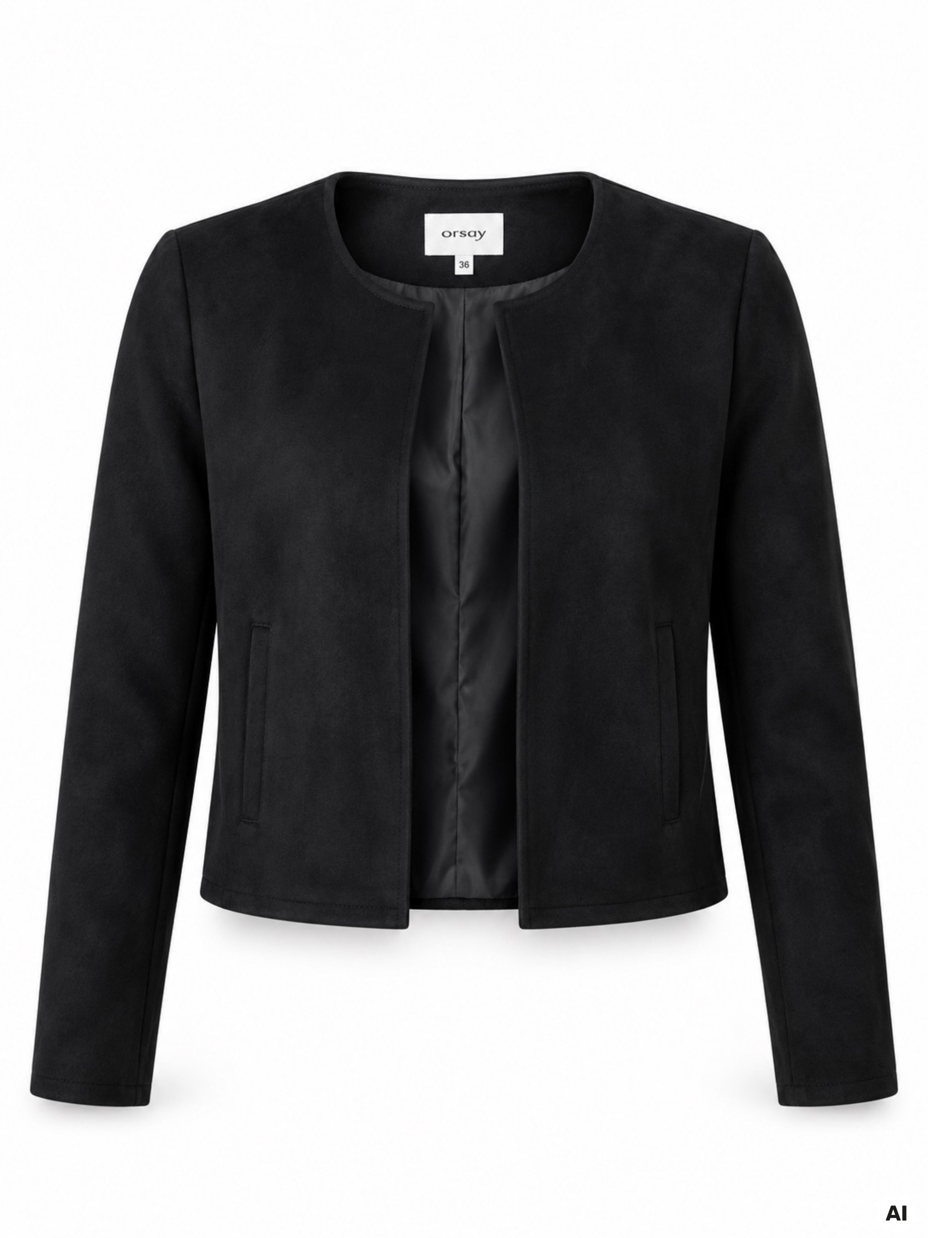 Schwarzer Damen-Bolero mit Rundhalsausschnitt ORSAY - 005