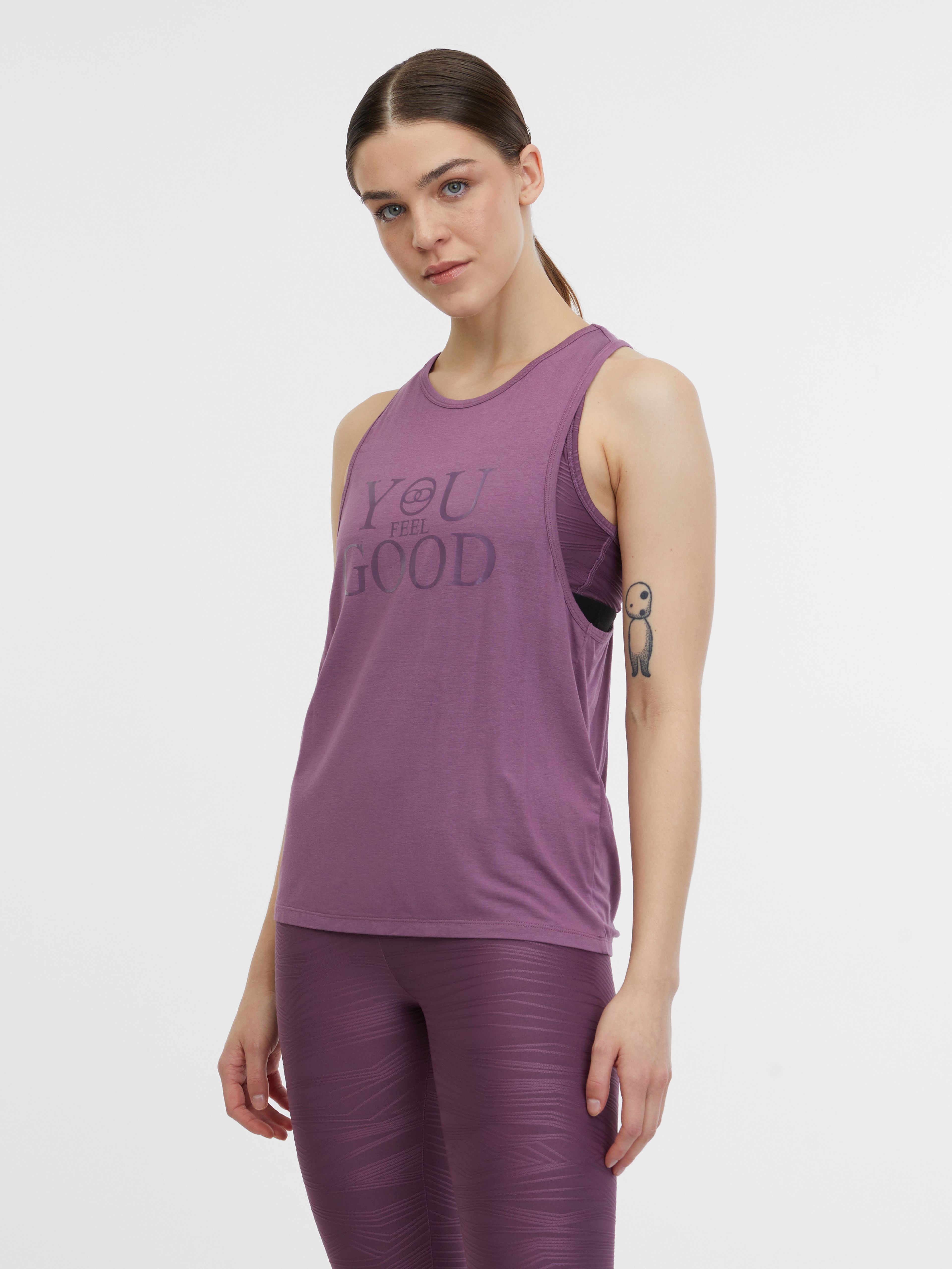 Fioletowy damski sportowy tank top ORSAY