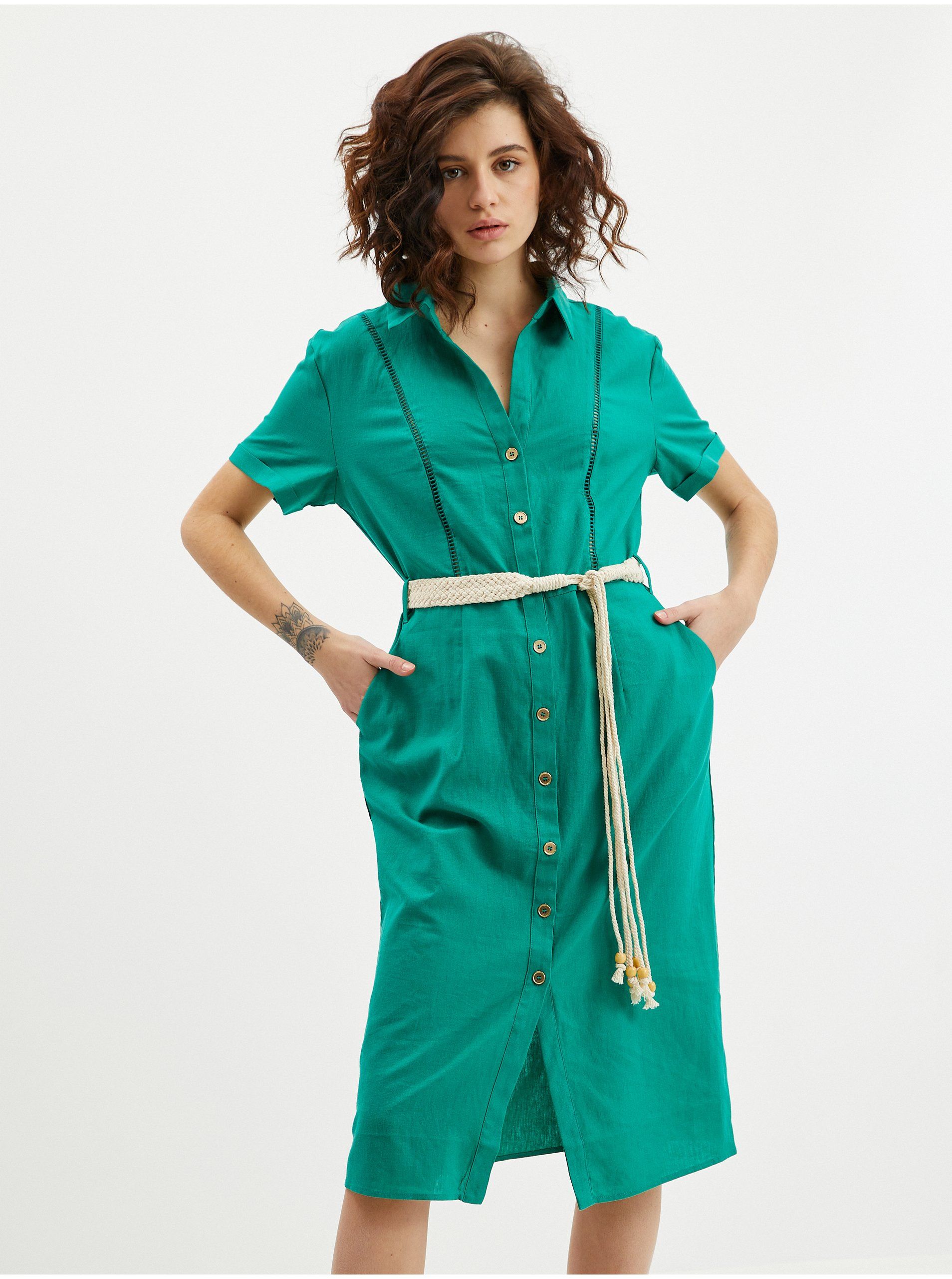 gr-nes-damenkleid-aus-leinen-orsay-orsay-de-der-offizielle-e-shop