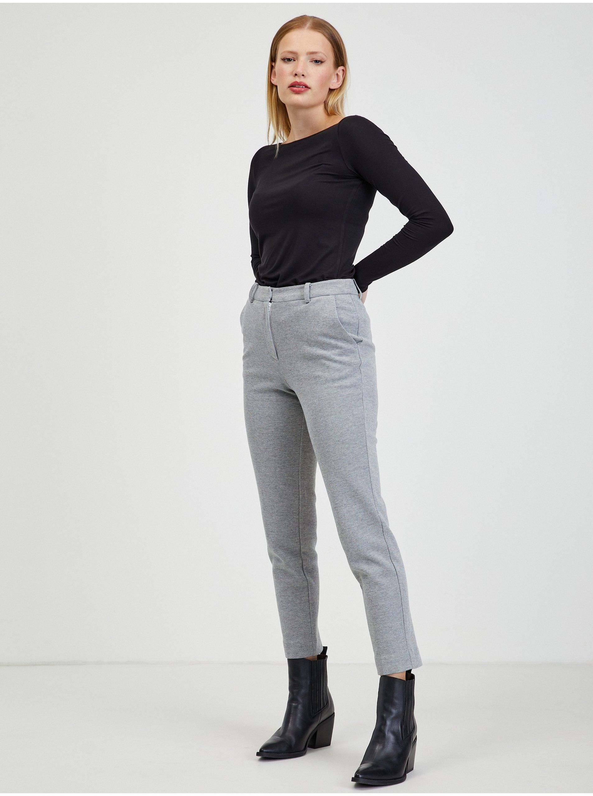 Hellgraue Damenhose ORSAY | Orsay.de - Der offizielle E-Shop der Marke ...
