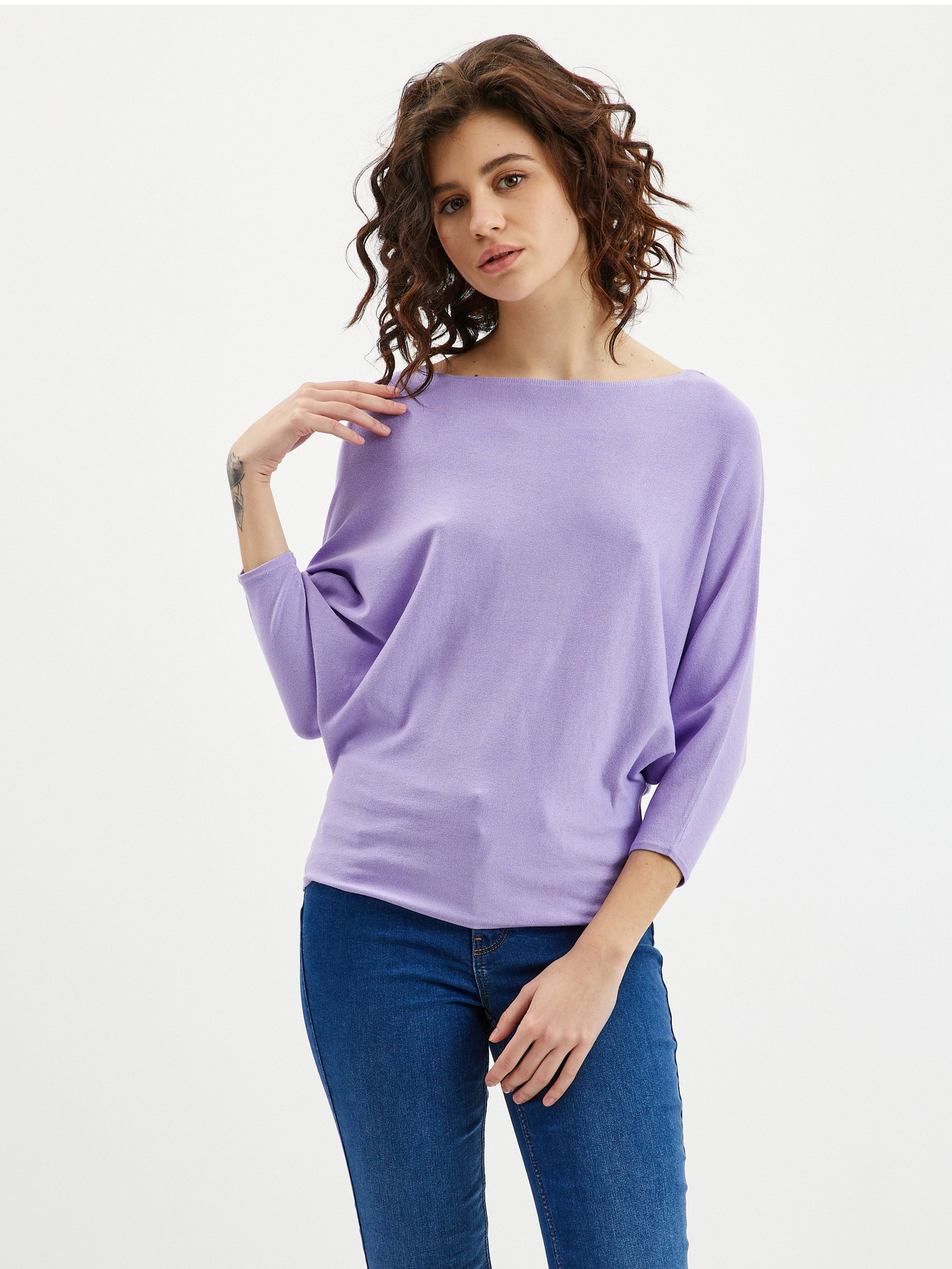 Jasnofioletowy sweter damski ORSAY