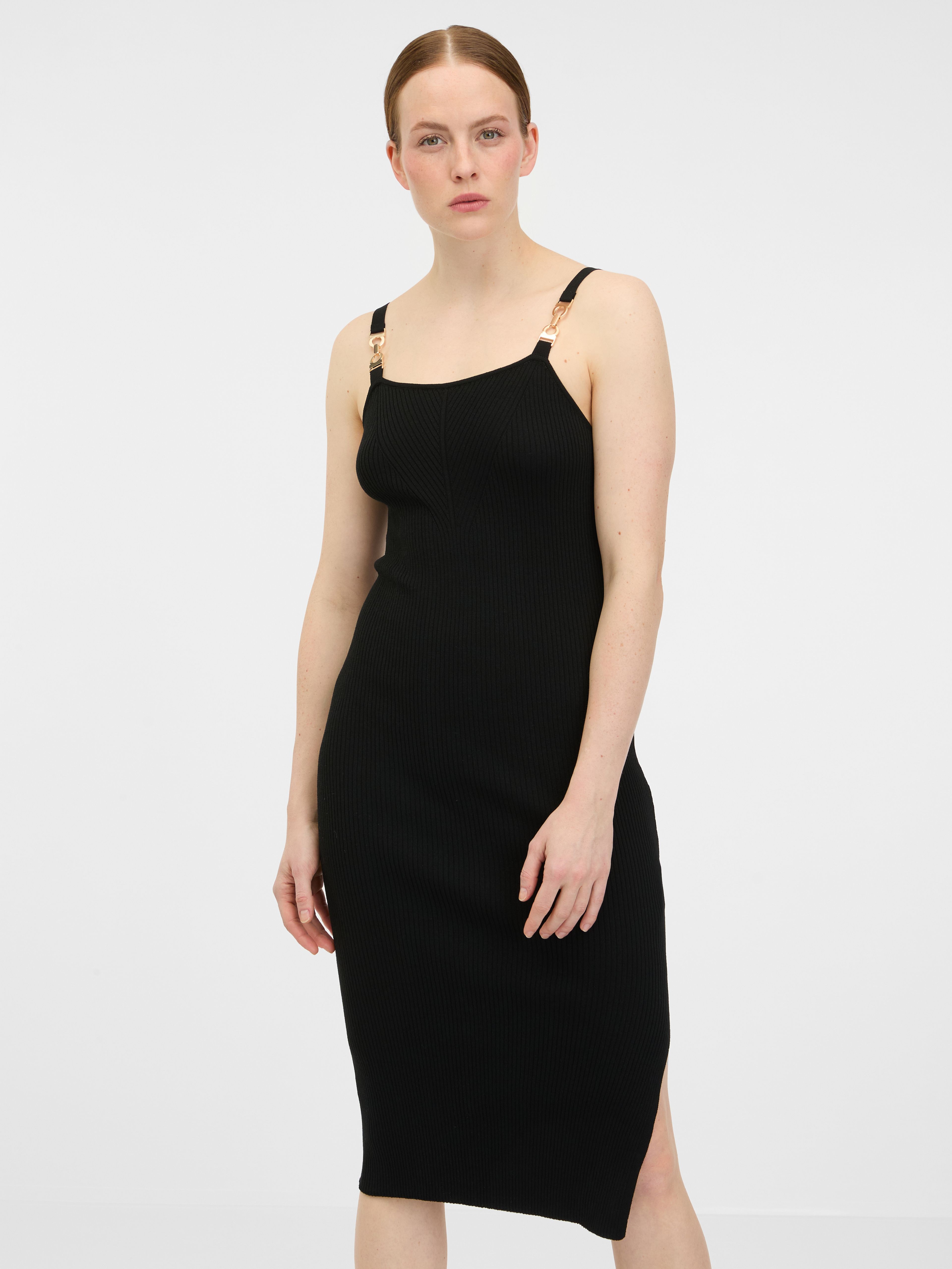 Rochie midi de dama neagra ORSAY