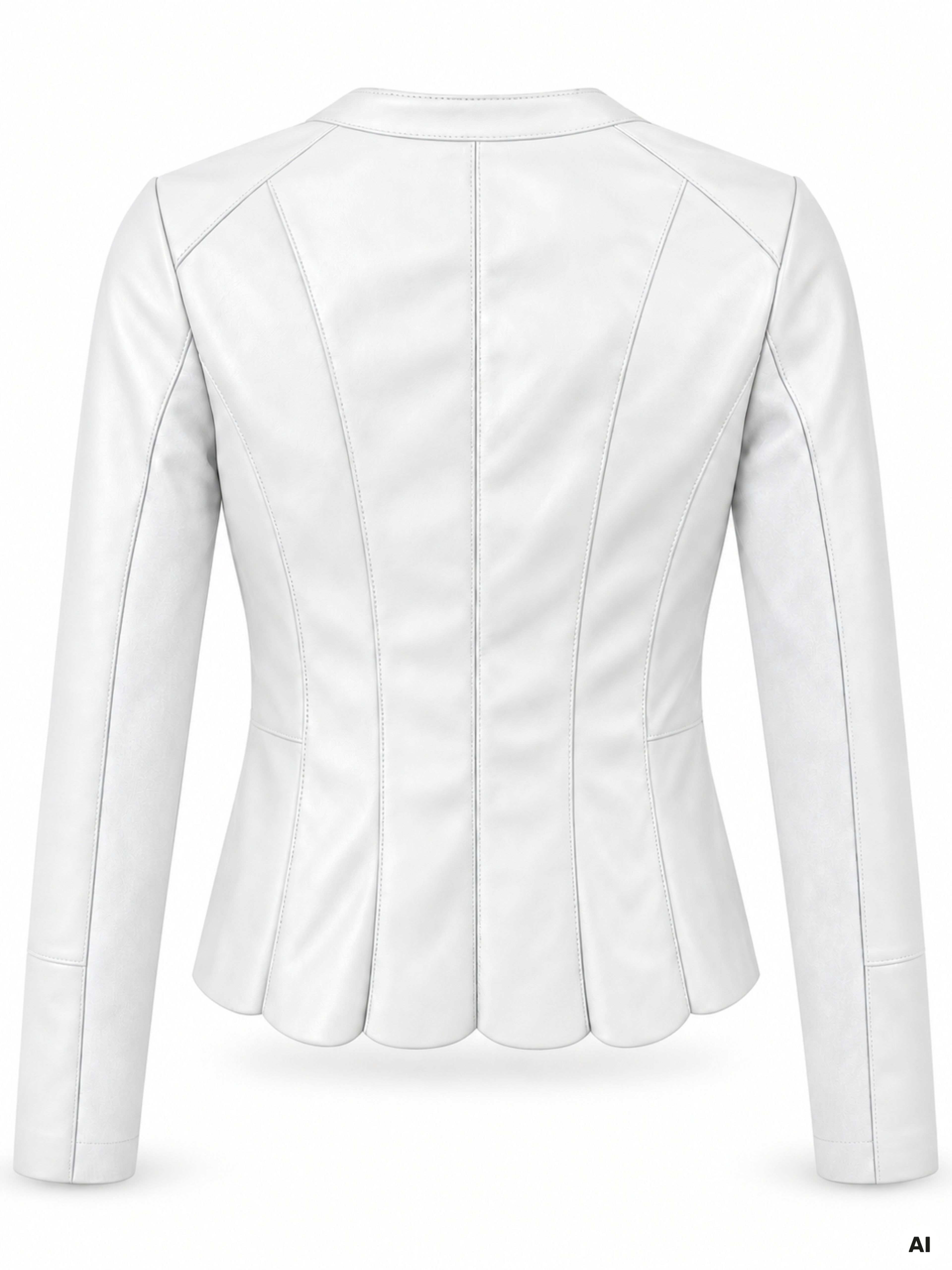 Weiße Damen-Kunstlederjacke ORSAY - 006