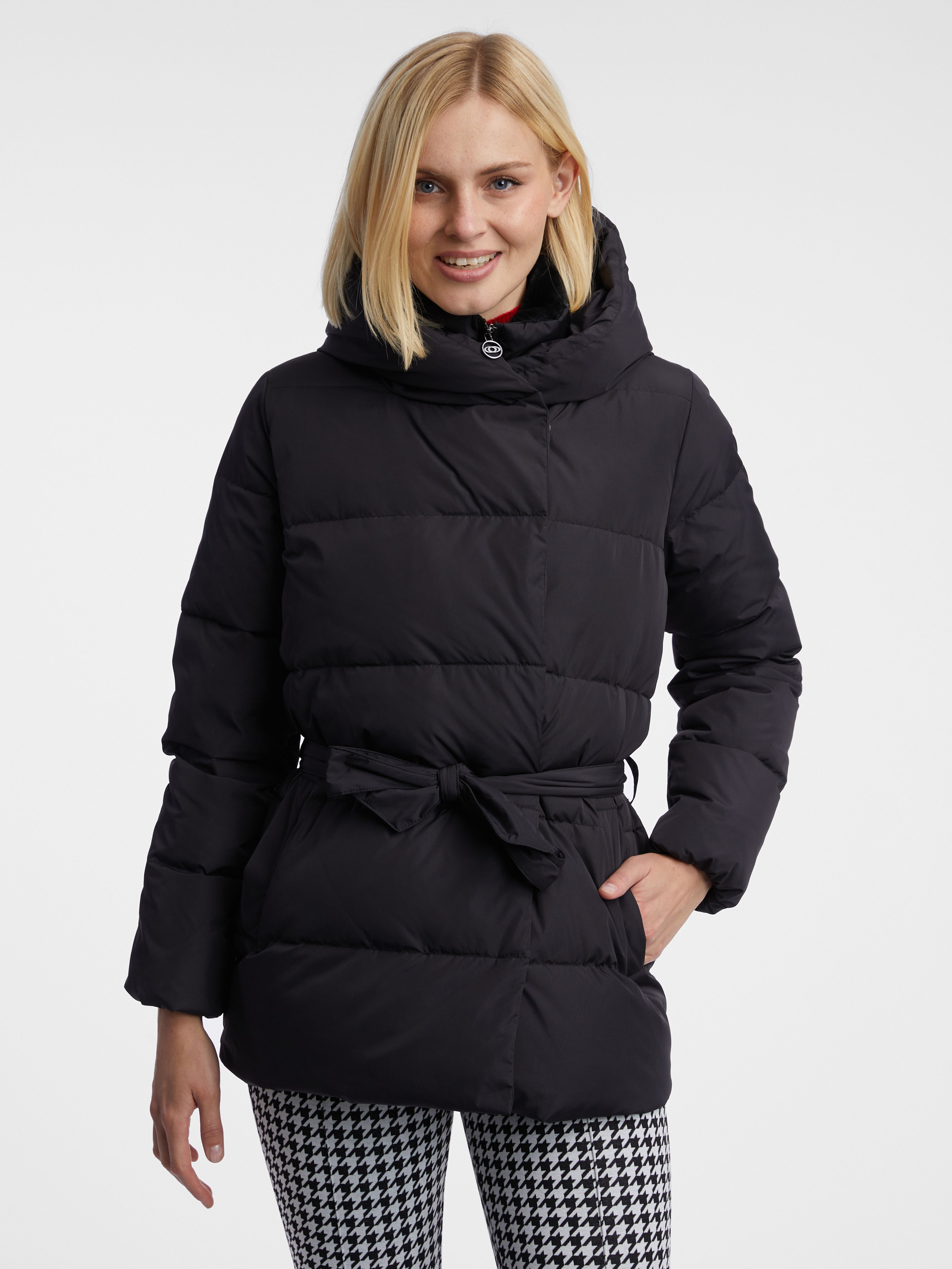 Schwarze Damen-Winter-Steppjacke ORSAY