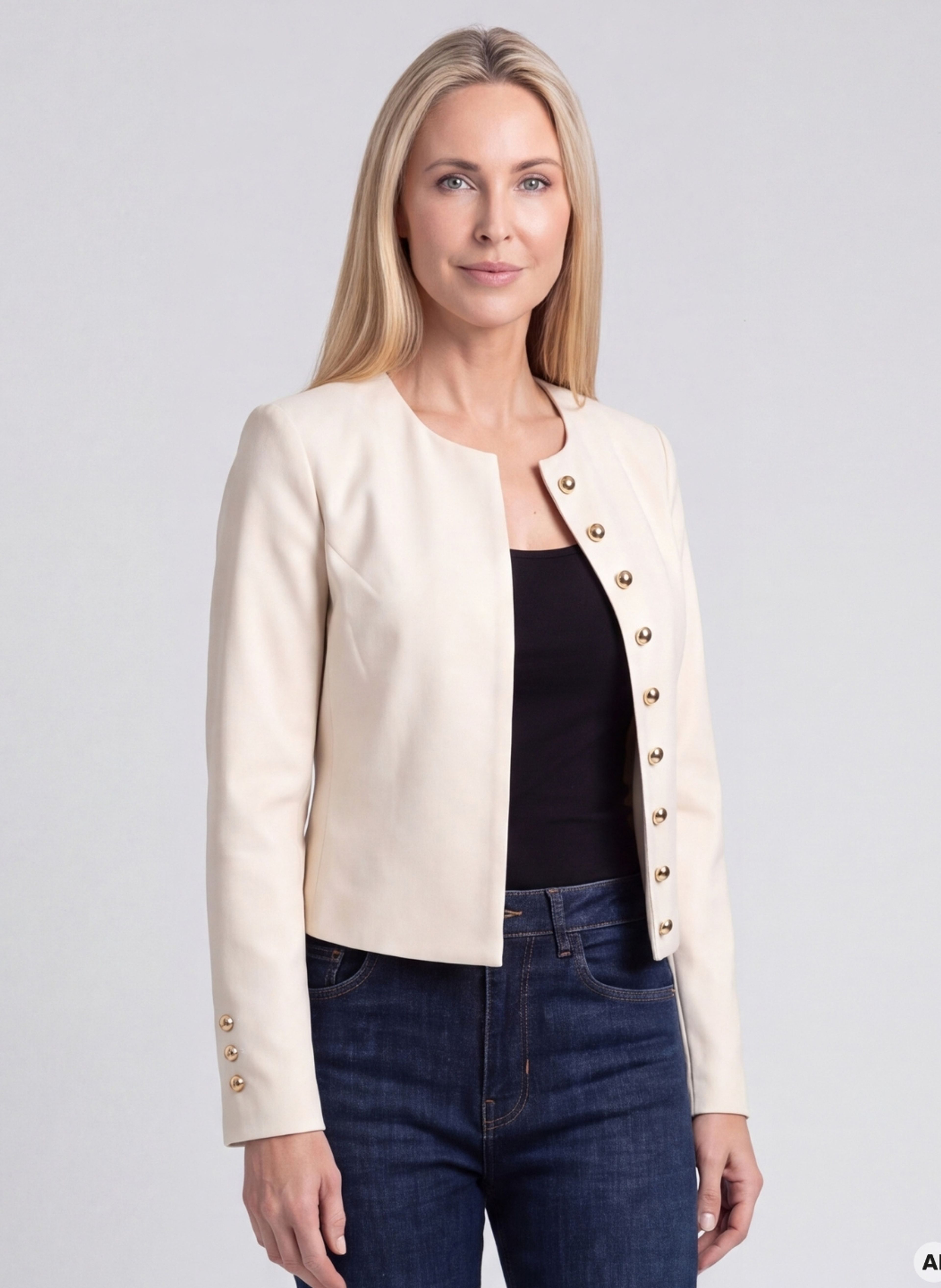 Cremefarbener Damen-Blazer ORSAY - 004