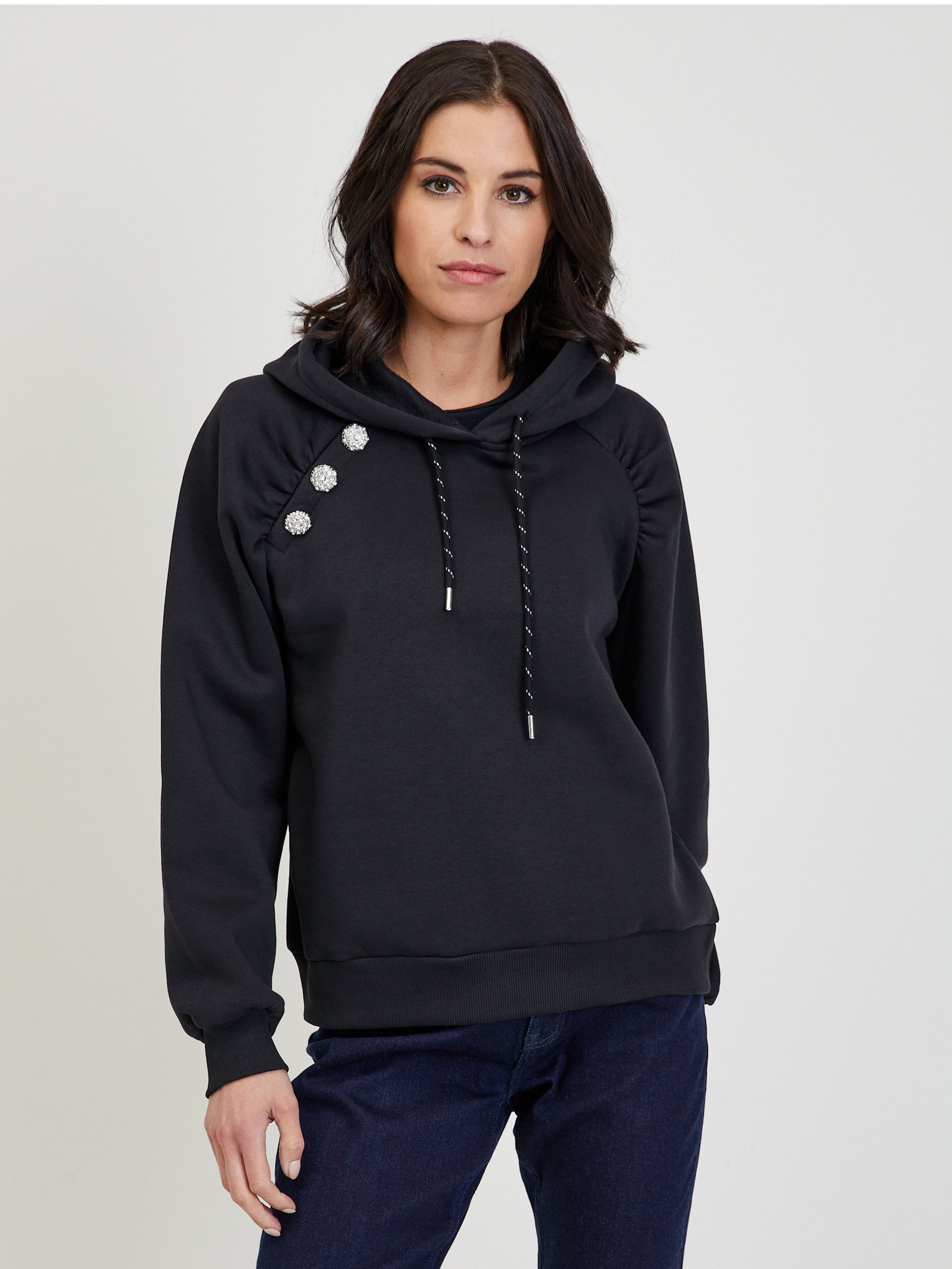 Schwarzer Damen Hoodie ORSAY