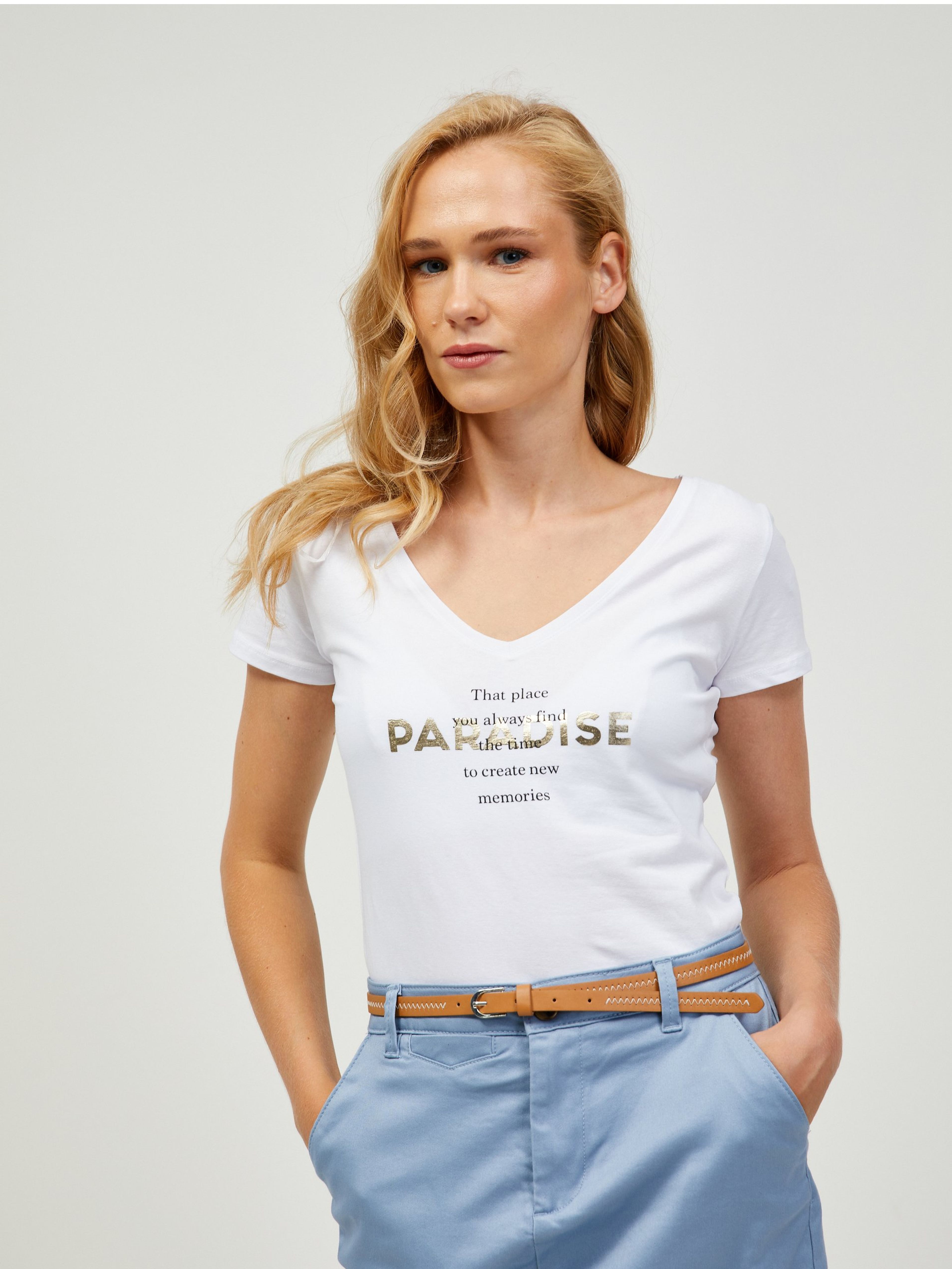 Biały T-shirt ORSAY