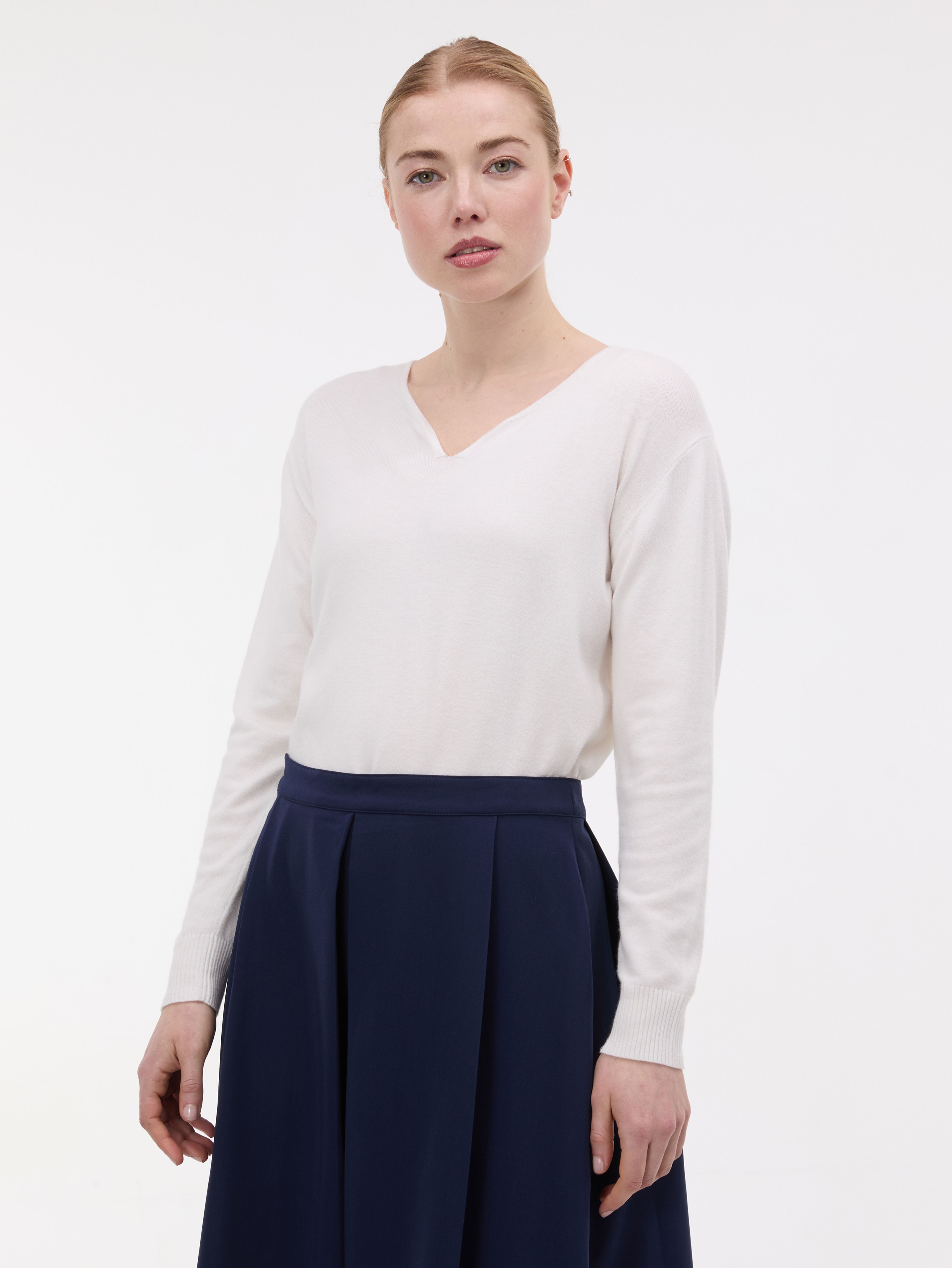 Kremowy damski sweter ORSAY