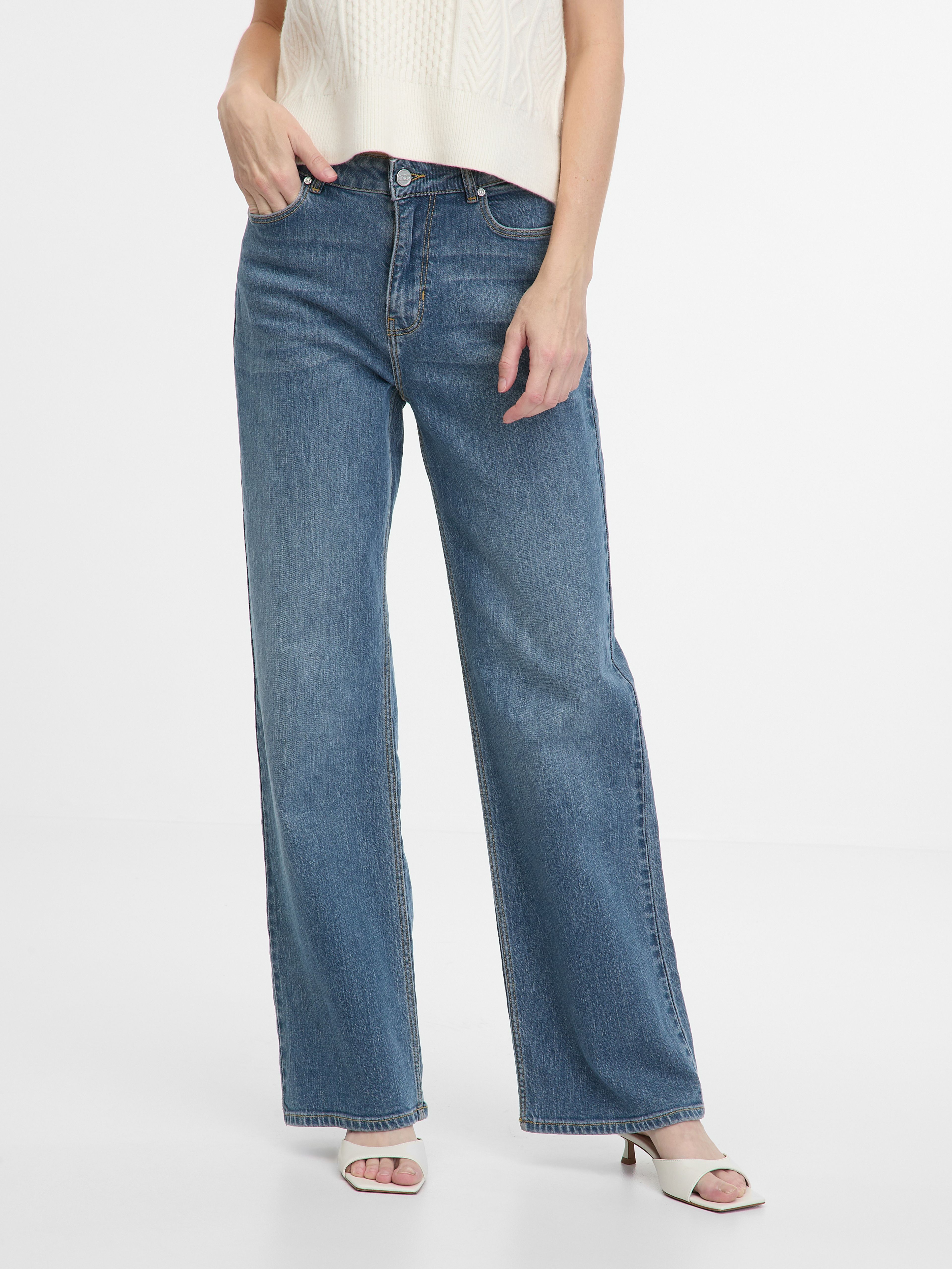 Blaue Damenjeans Wide leg ORSAY